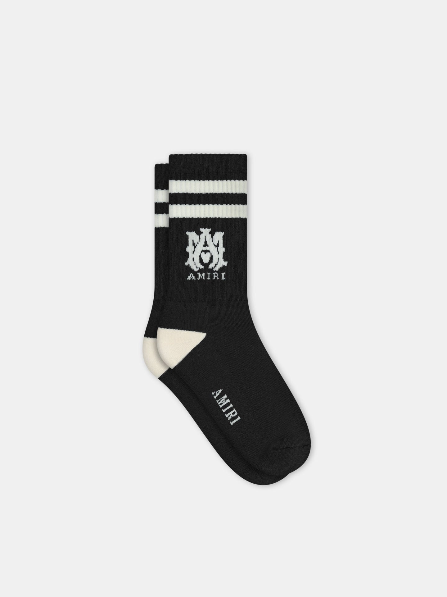 View 2 - KIDS - KIDS' MA STRIPE SOCKS - Black - AMIRI