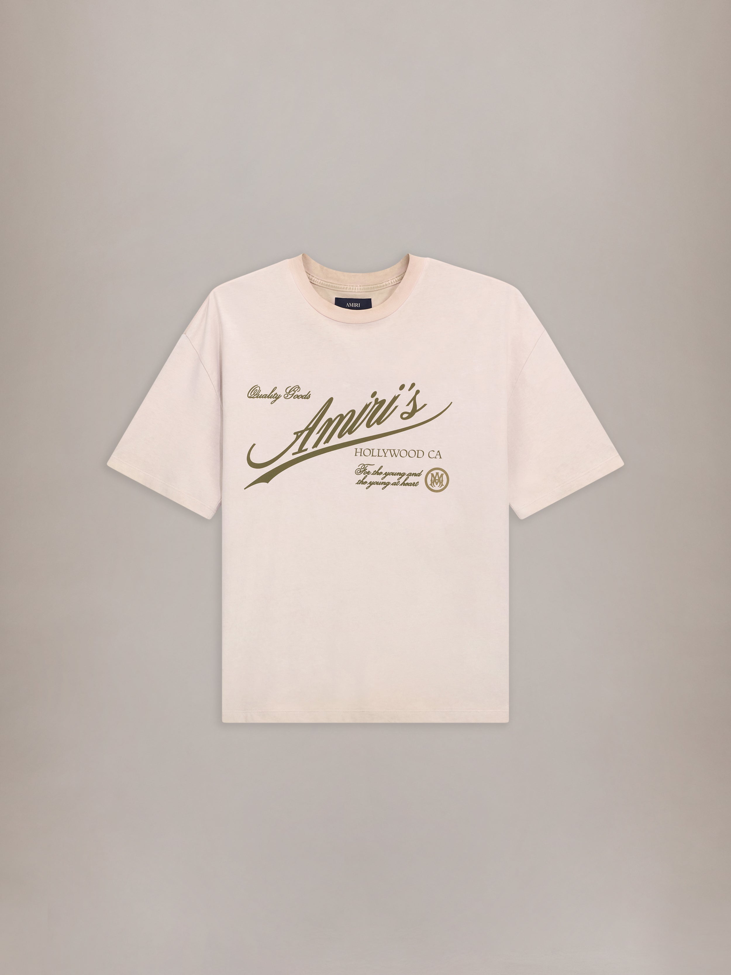 AMIRI QUALITY GOODS OVERSIZED TEE - Alabaster