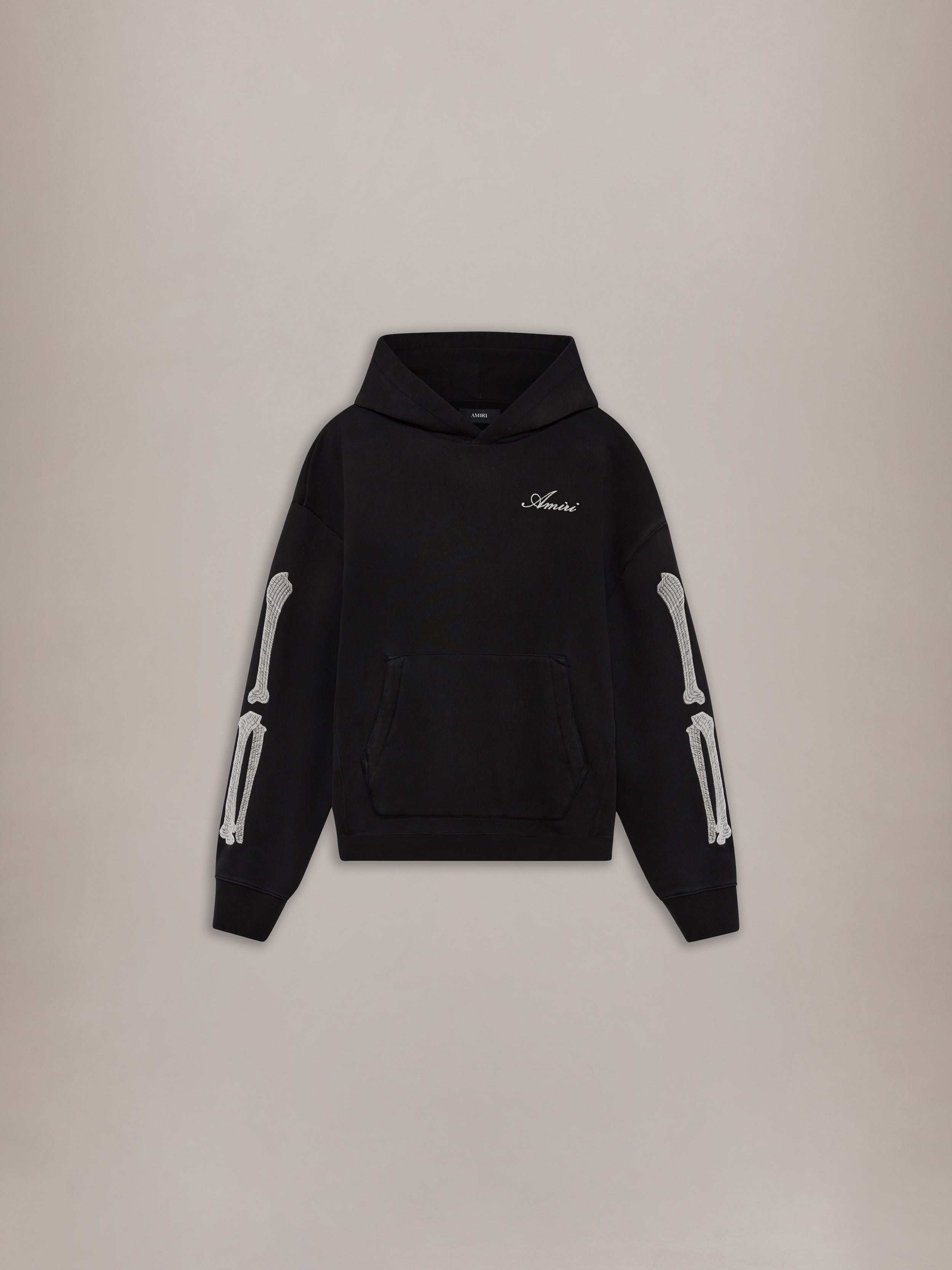 BONES OVERSIZED HOODIE - Black