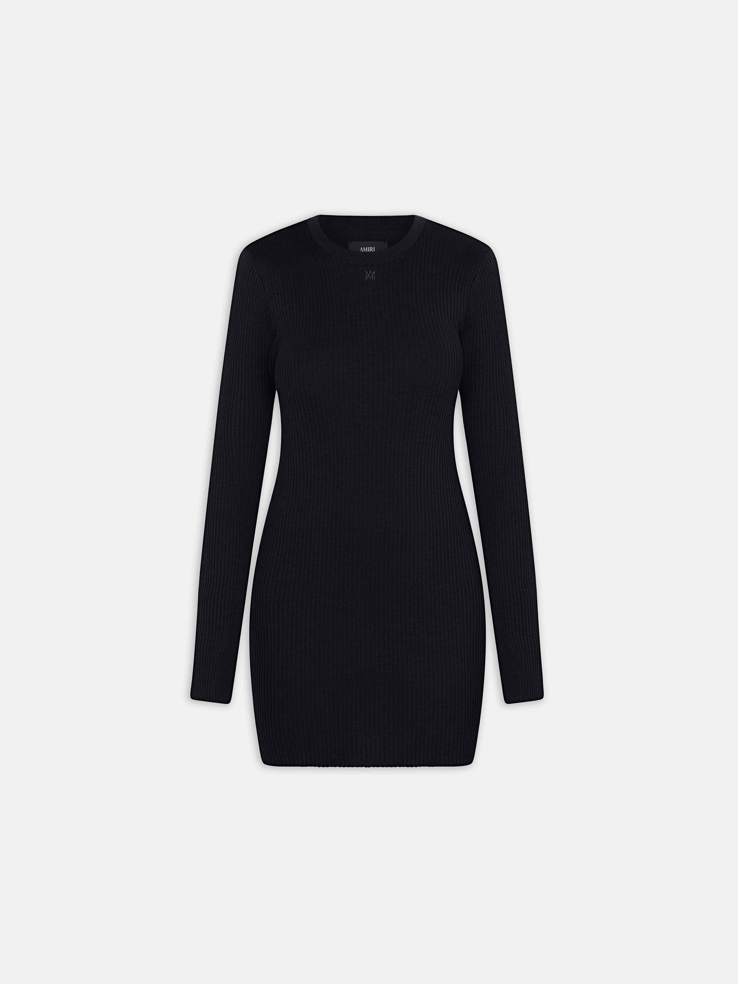 WOMEN - WOMEN'S MA LONG SLEEVE MINI DRESS - BLACK | AMIRI WOMEN - WOMEN'S MA LONG SLEEVE MINI DRESS - BLACK | AMIRI