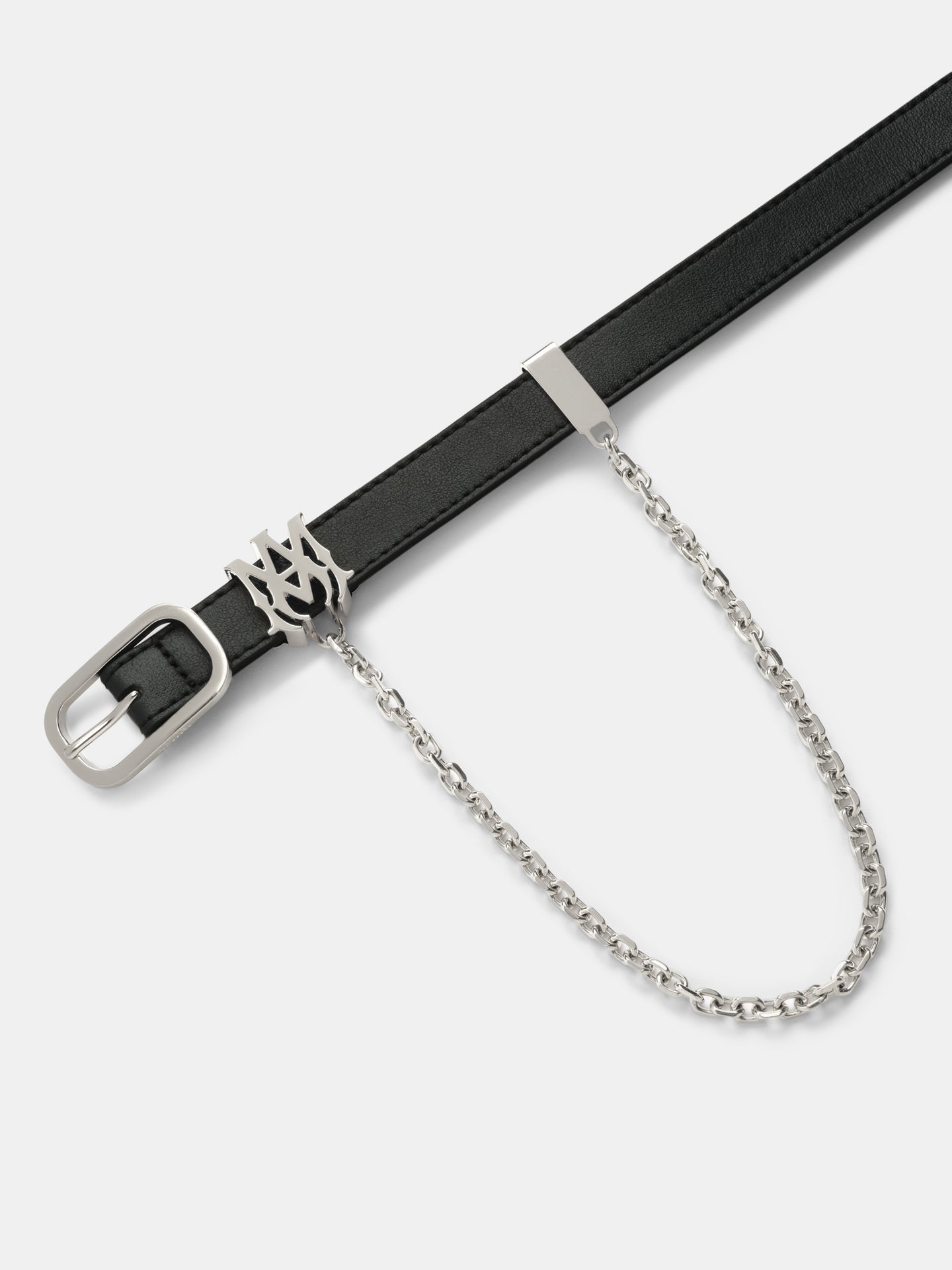 View 3 - MA 2CM CHAIN BELT - Black Nickel - AMIRI