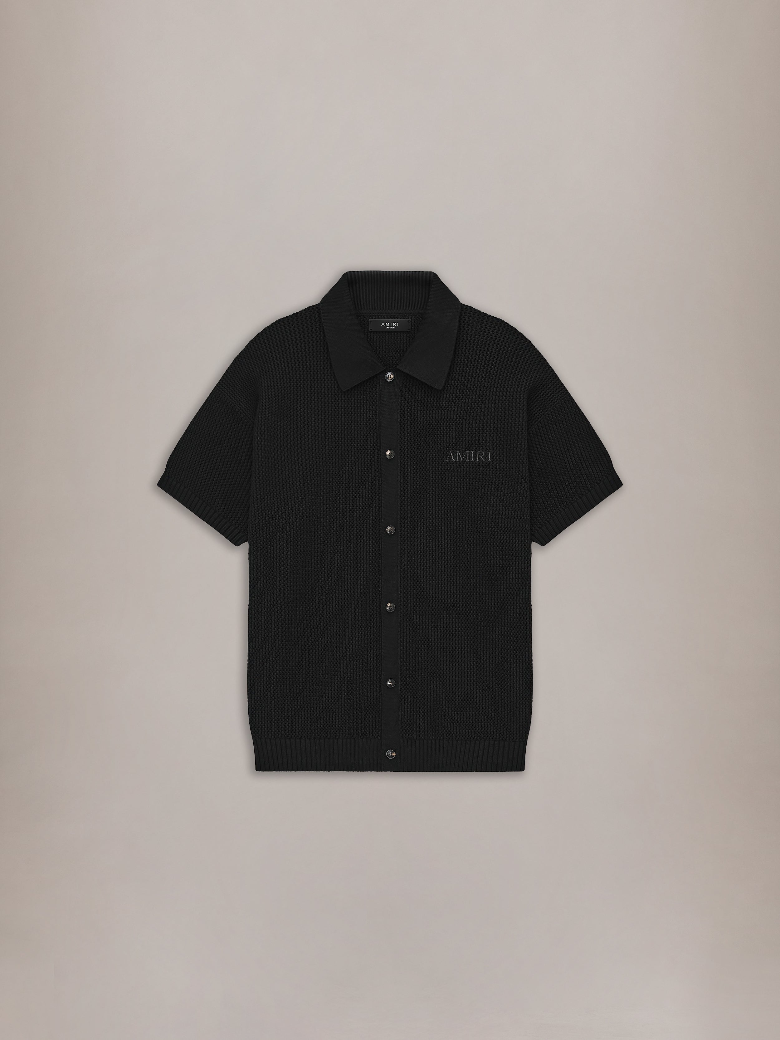 AMIRI CROCHET MESH SHIRT - Black | AMIRI