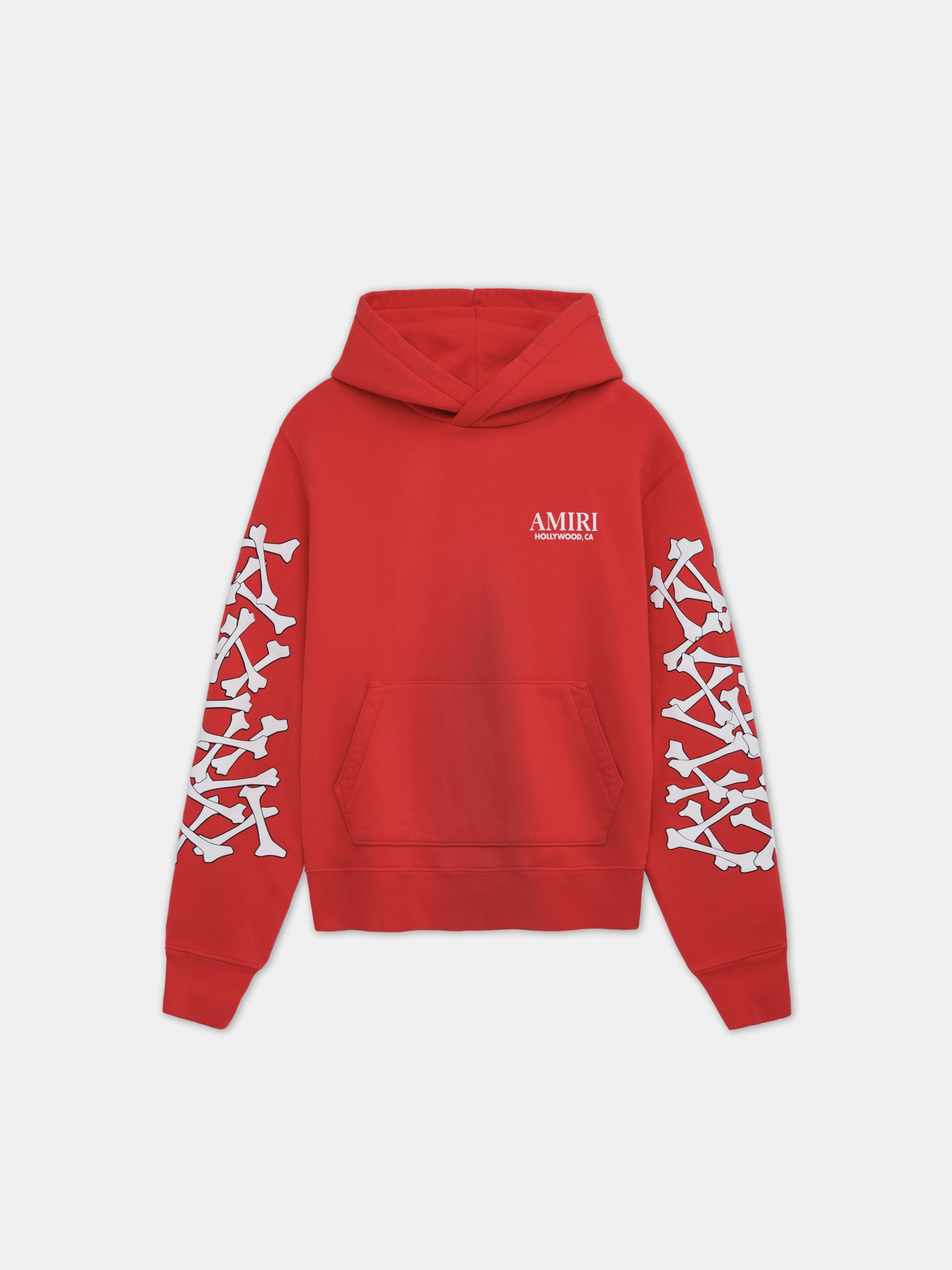 BONES STACKED HOODIE Red - Main Image