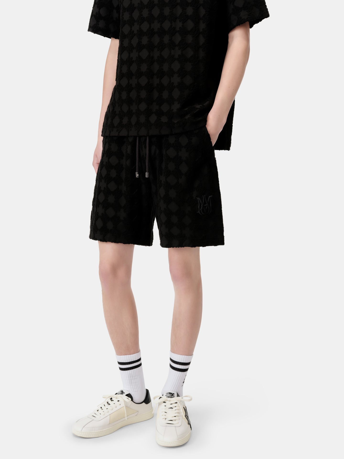 View 6 - MA QUAD TOWELING SHORT - Black - AMIRI
