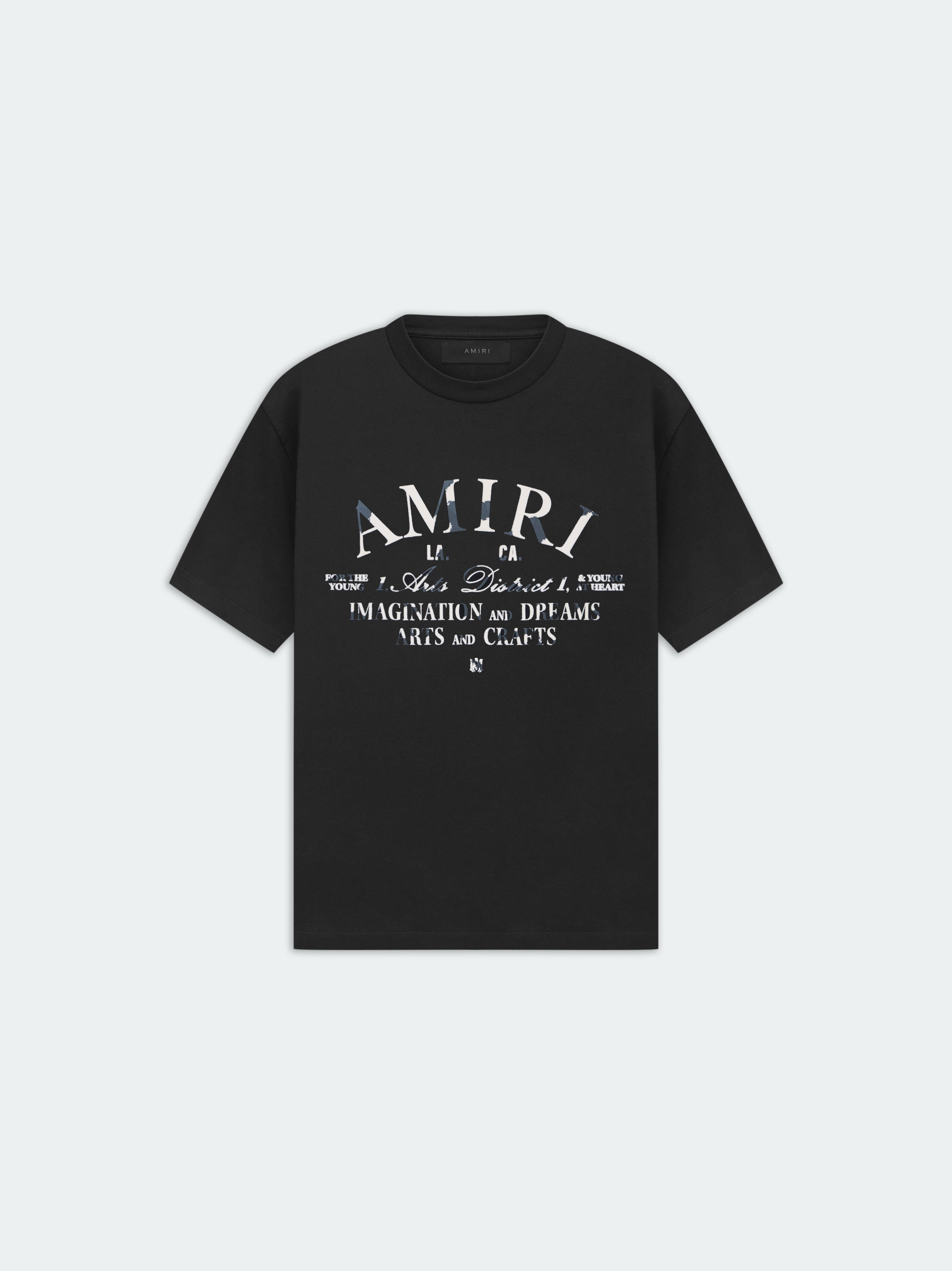 Product DISTRESSED AMIRI ARTS DISTRICT TEE - Black featured image
