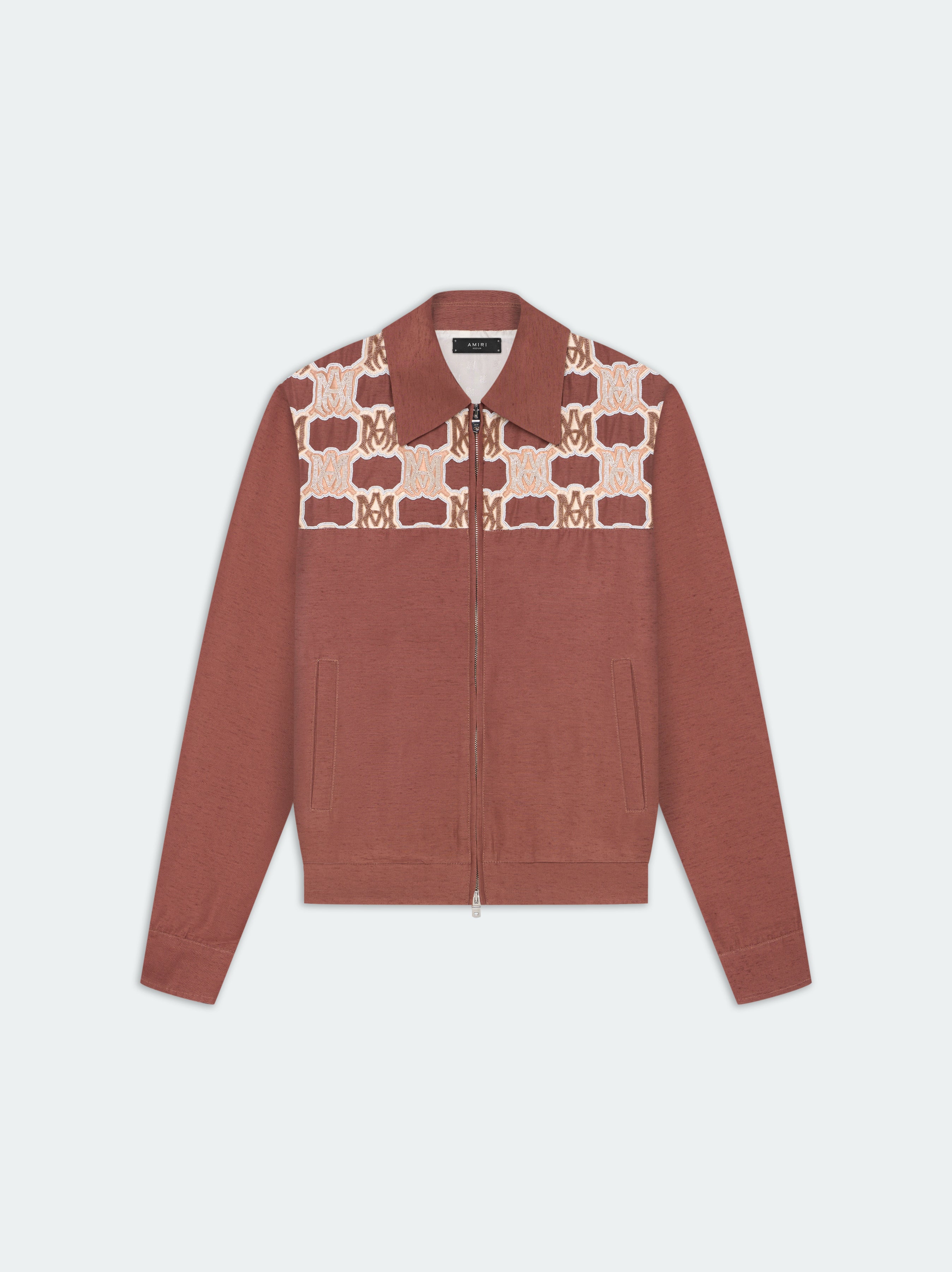 Product GLASS BEADED MA YOKE BLOUSON - Copper Brown featured image