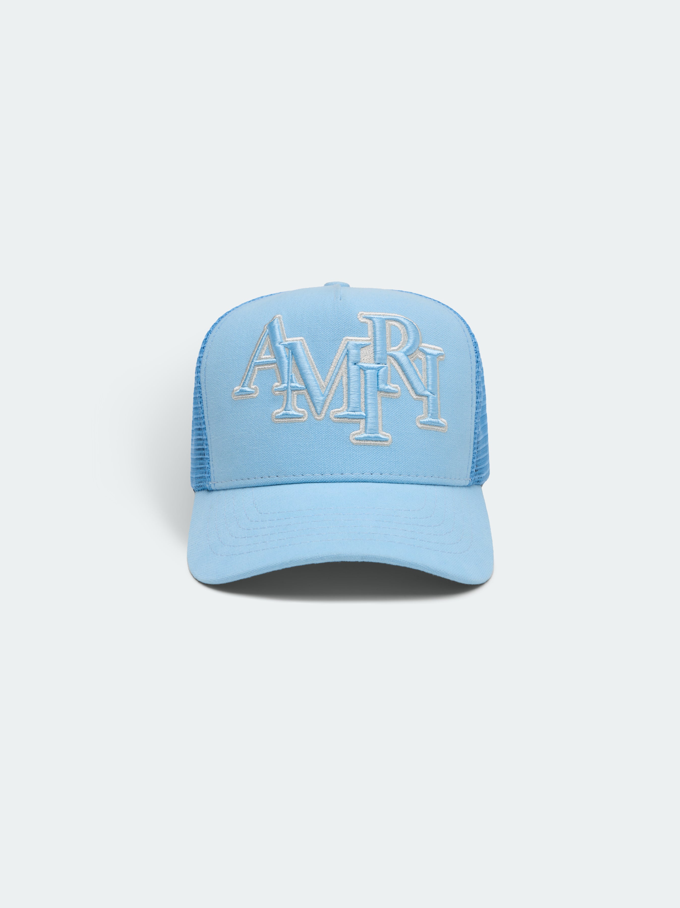 Product STAGGERED AMIRI LOGO TRUCKER - Air Blue featured image