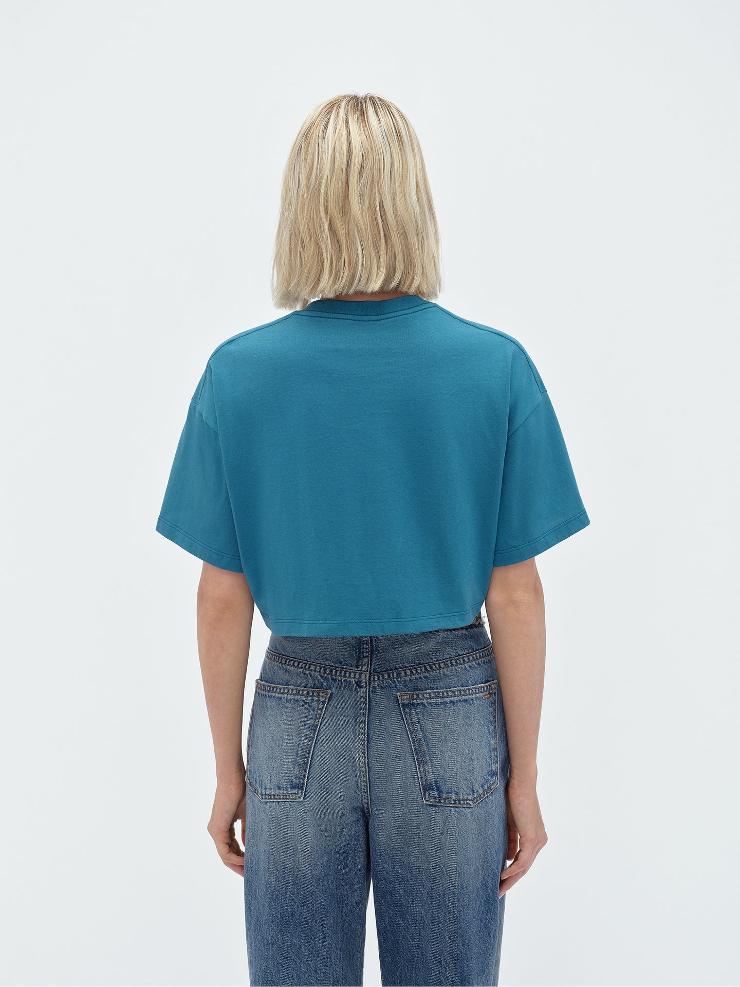 WOMEN - ARTS DISTRICT CROPPED TEE - Blue