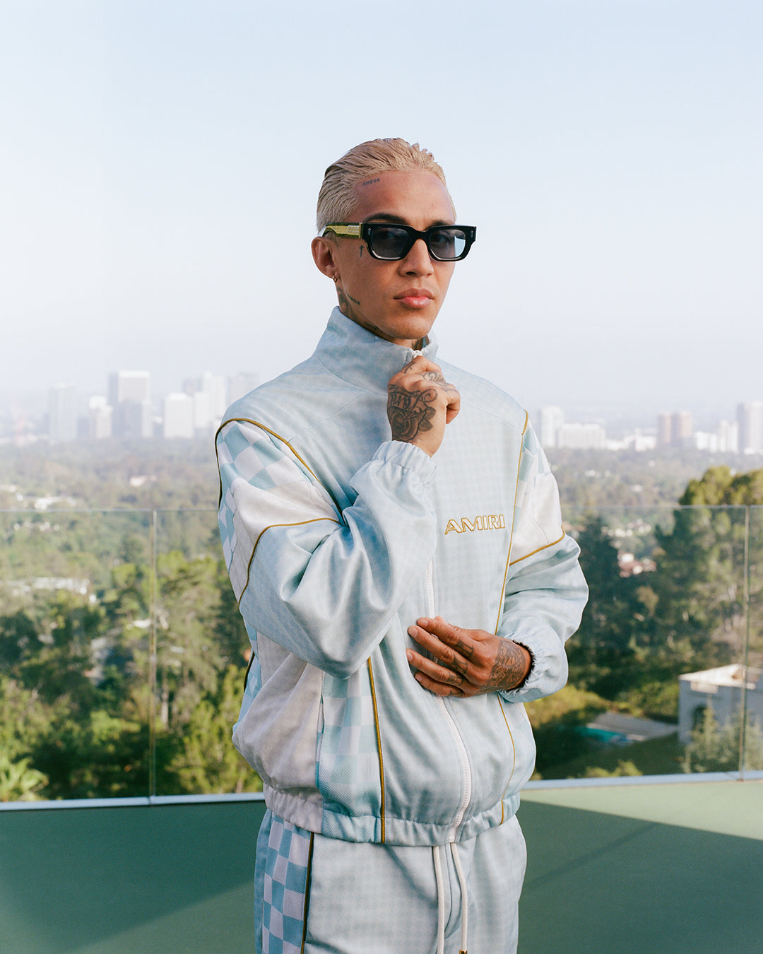 AMIRI SPORT TRACK JACKET - Sky - AMIRI