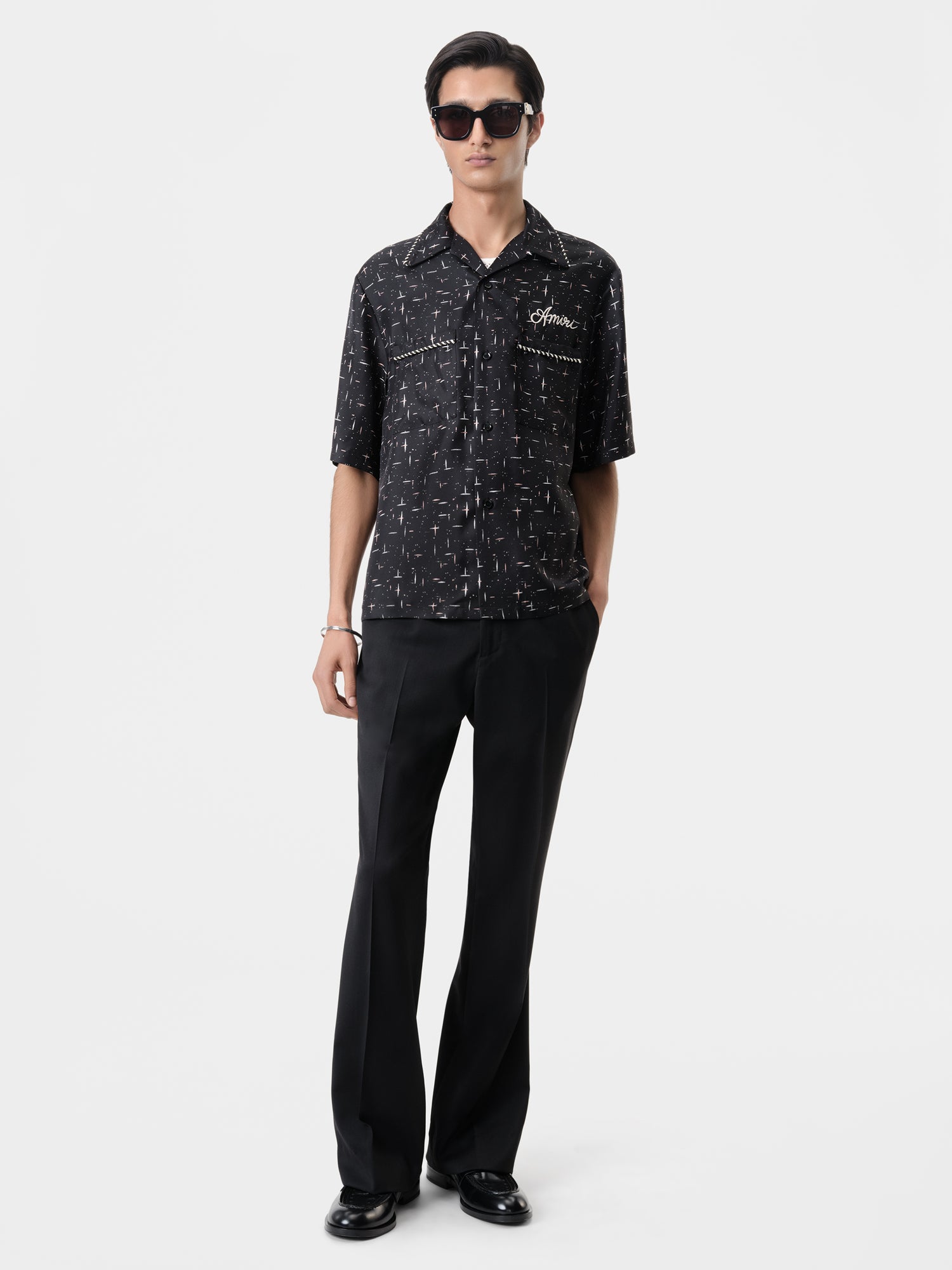 Product FLECK AMIRI BOWLING SHIRT - Black featured image