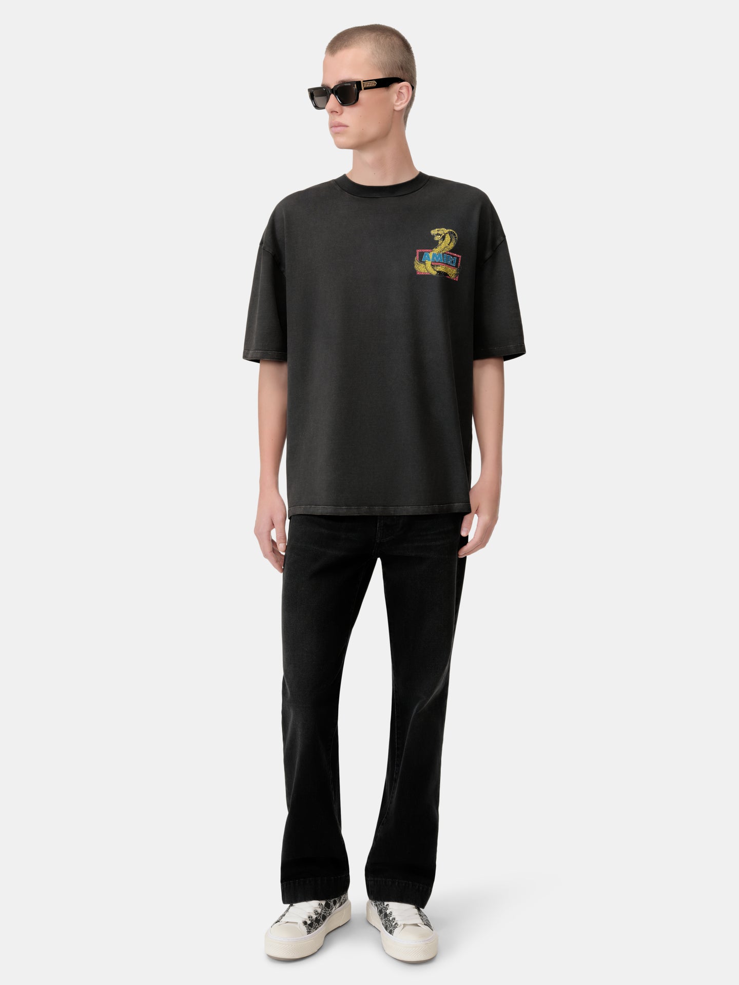 STRAIGHT FLARE JEAN - Vintage Black