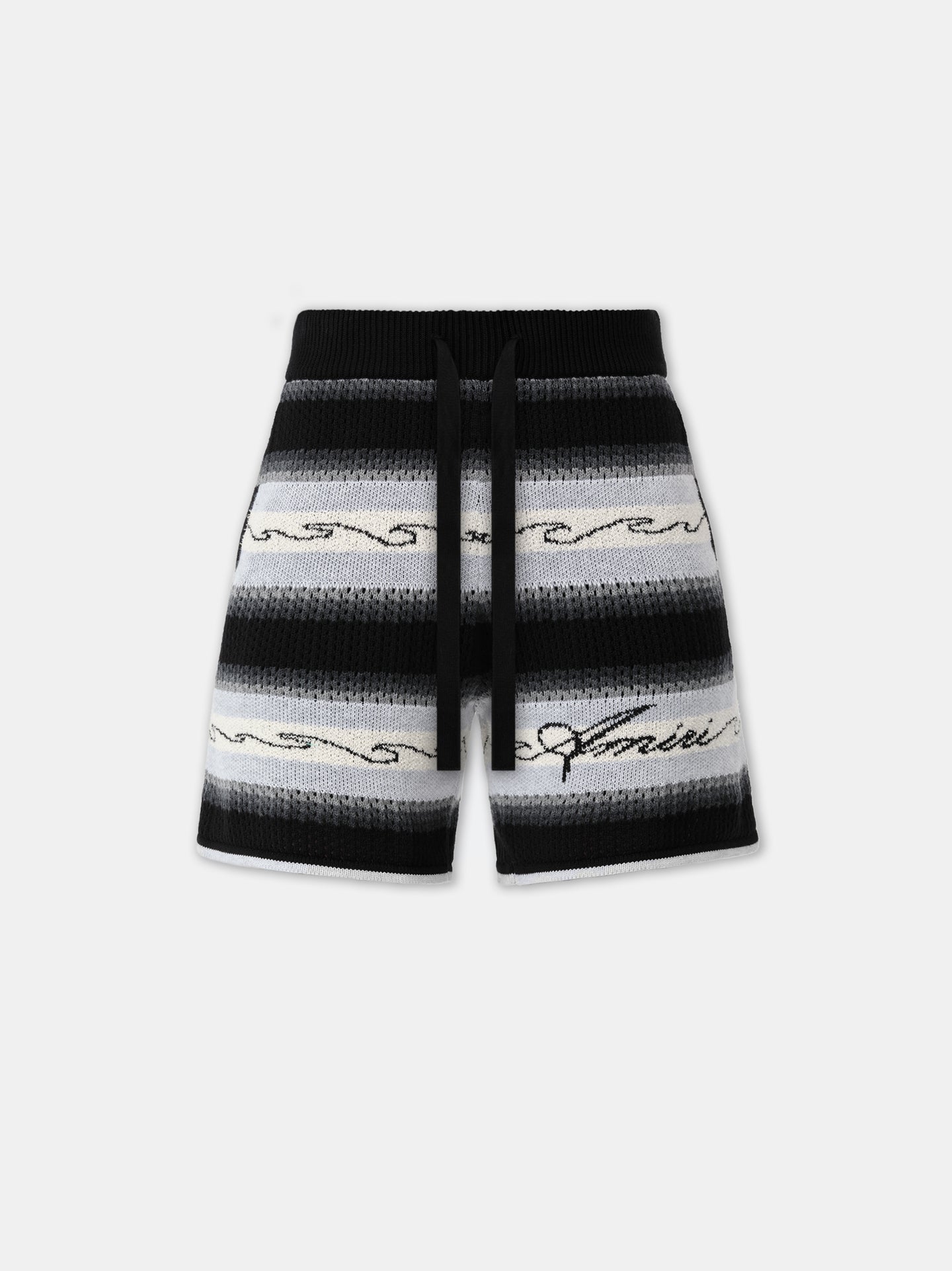 AMIRI WAVE BAJA STRIPE SHORT - Black