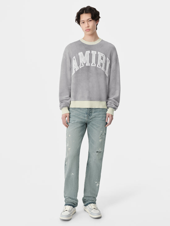 AMIRI VINTAGE CASHMERE CREW - Grey