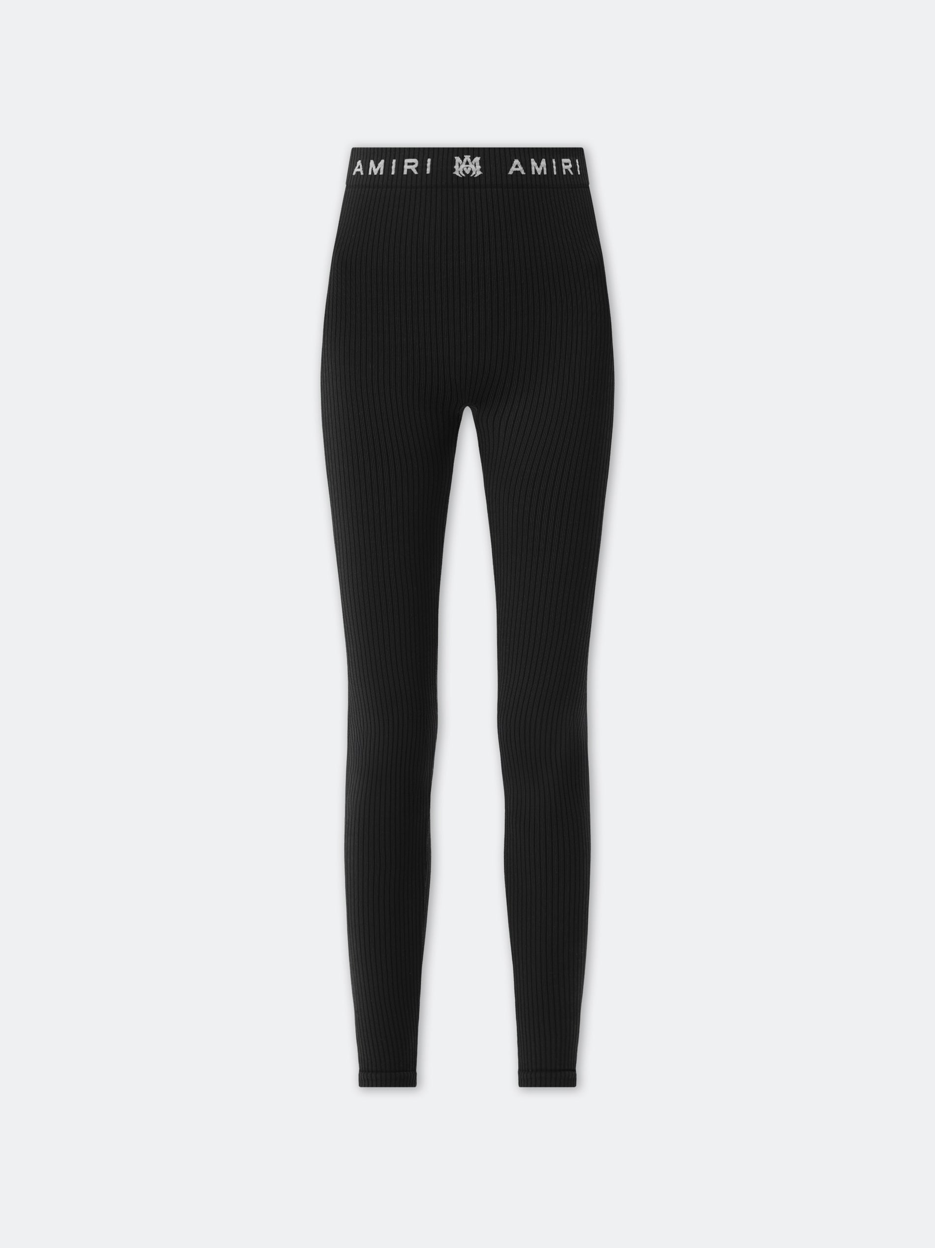 Product WOMEN - WOMEN'S MA RIBBED SEAMLESS LEGGING - Black featured image