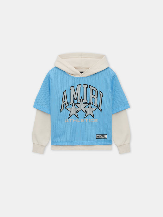 KIDS - KIDS' AMIRI STAR HOODIE - Ocean Sky