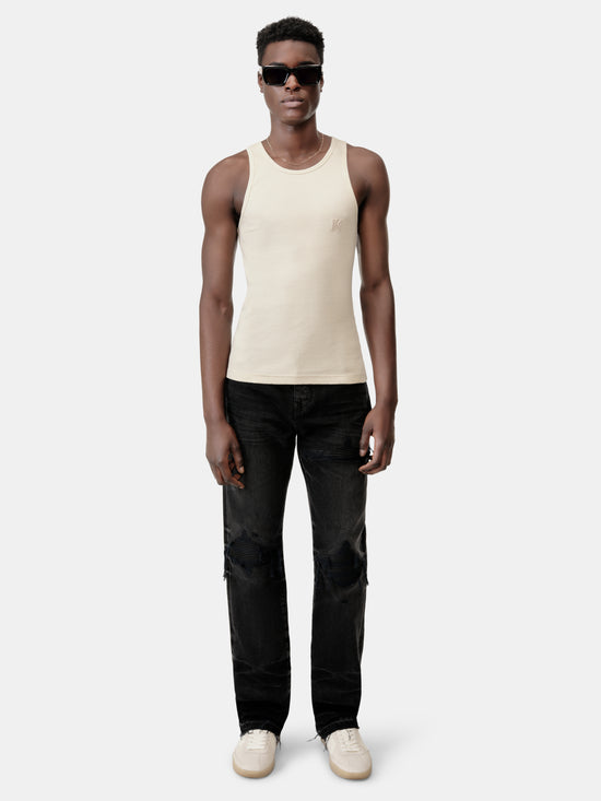 MA TONAL TANK - Alabaster - AMIRI