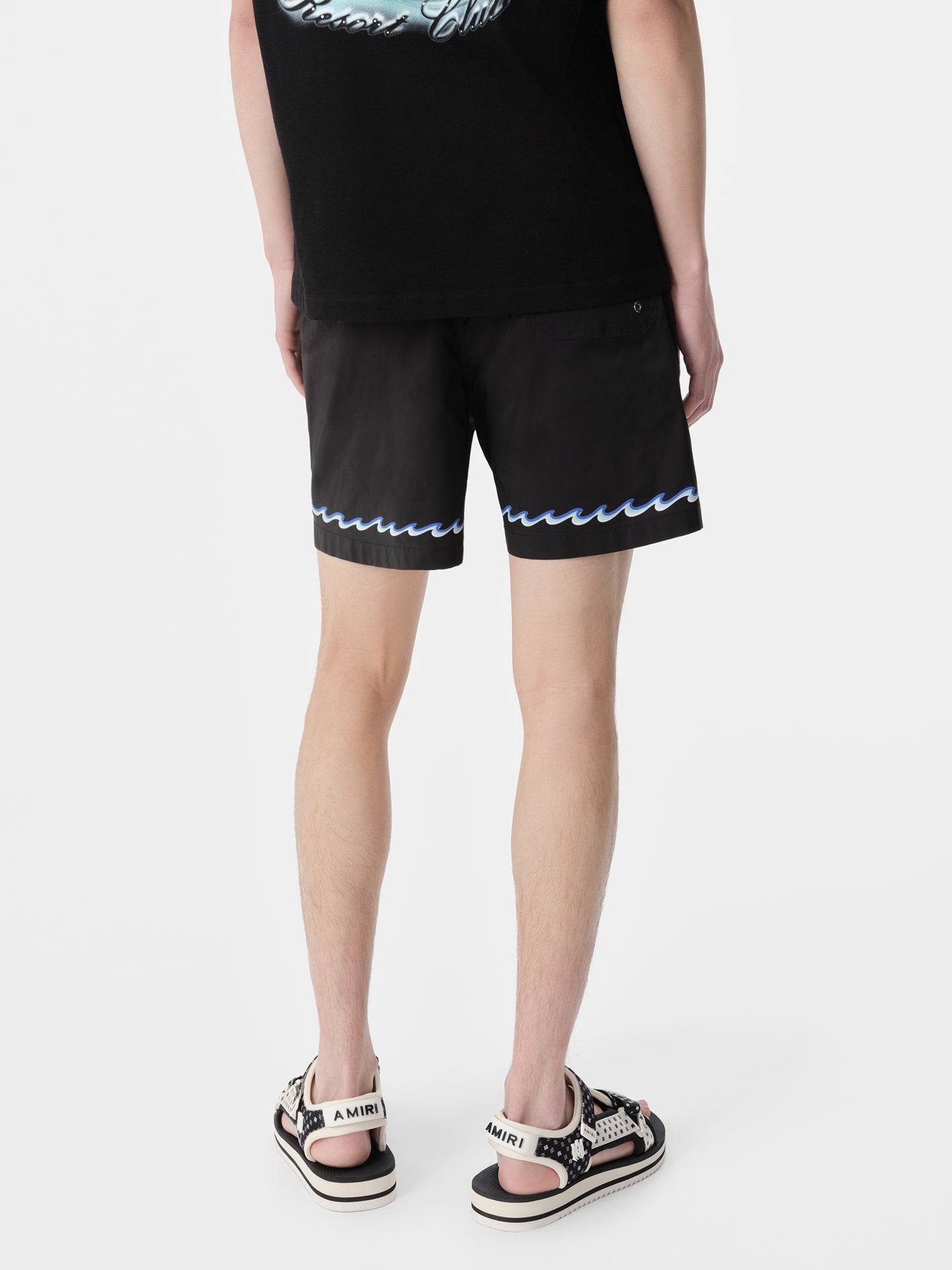 AMIRI WAVE SWIM TRUNK - Black