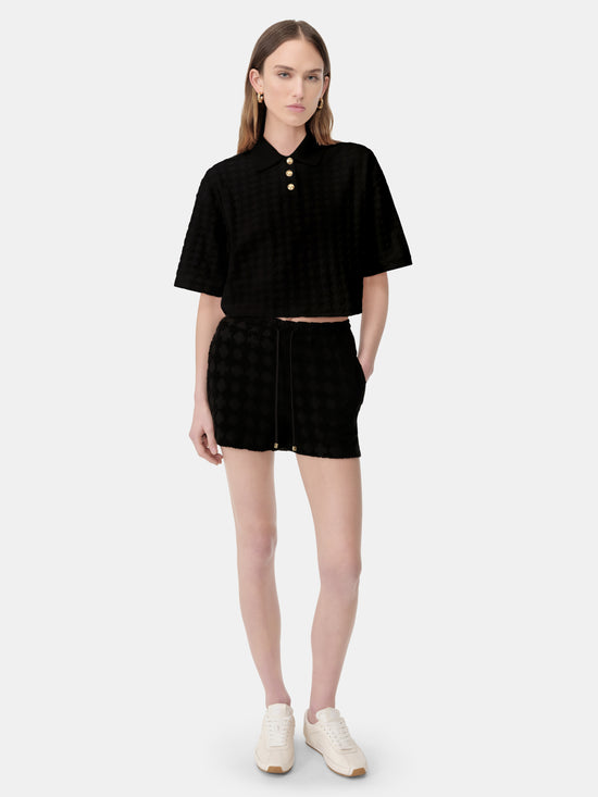 WOMEN - WOMEN'S MA QUAD TOWELING POLO - Black - AMIRI