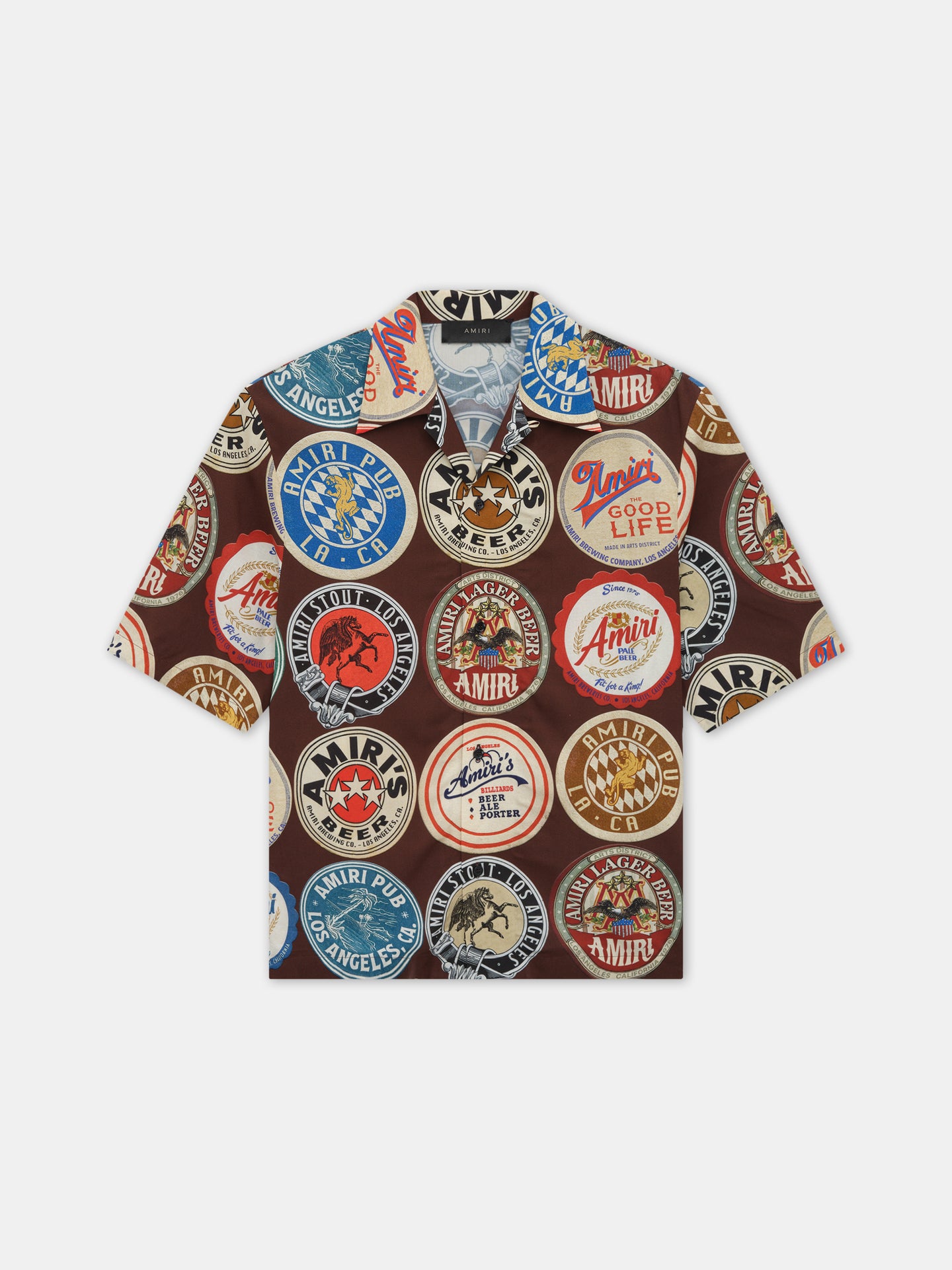 AMIRI COASTERS BOWLING SHIRT - Chocolate