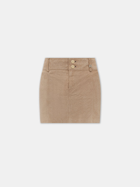 WOMEN - WOMEN'S MA QUAD SUEDE MINI SKIRT - Camel