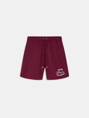 CLUB AMIRI SWIM TRUNK - WINE - AMIRI