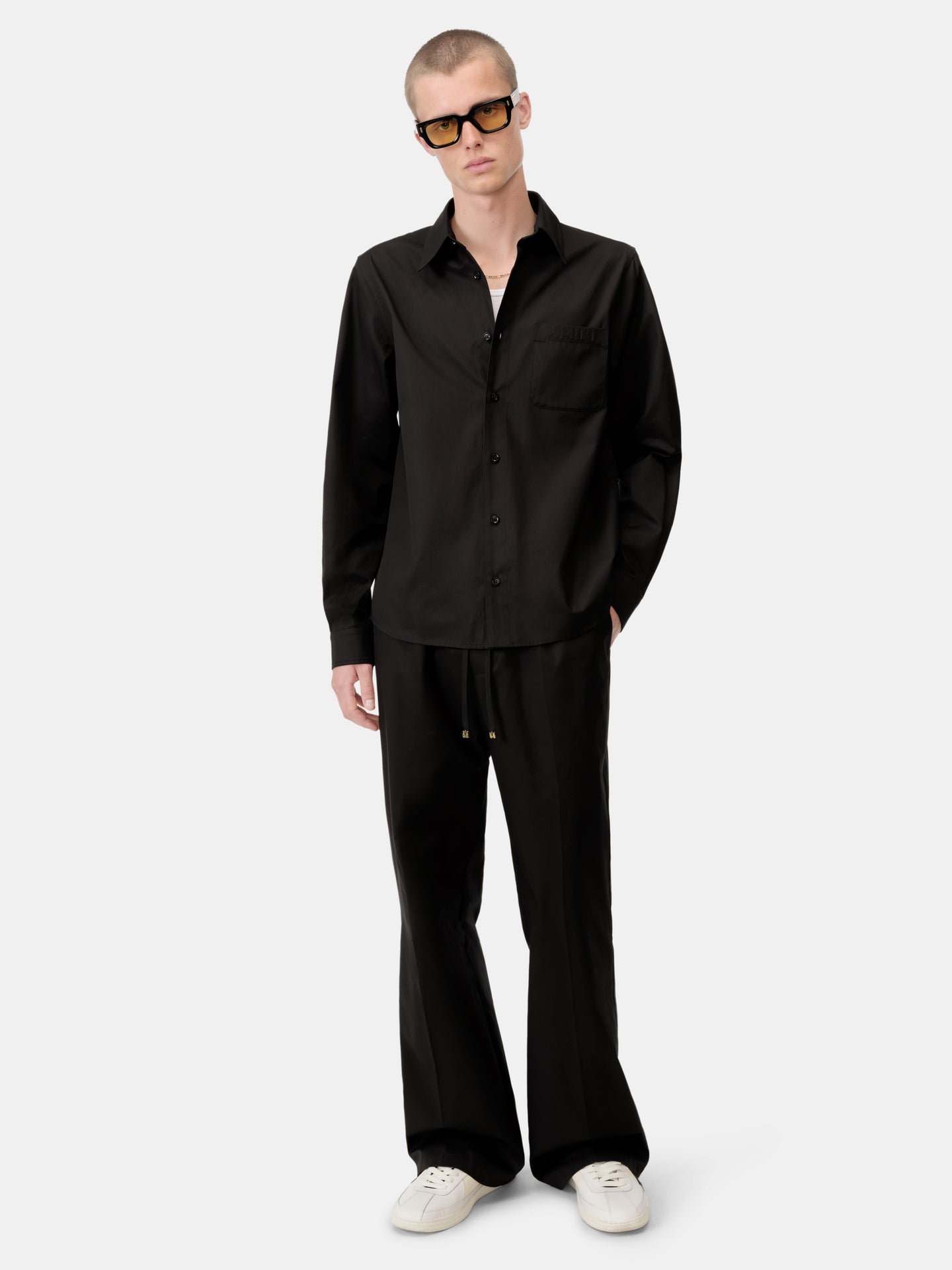 AMIRI LONG SLEEVE SHIRT - Black - AMIRI