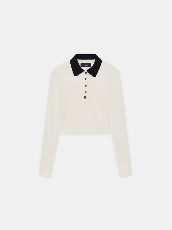 WOMEN - WOMEN'S MA LONG SLEEVE POLO - ALABASTER - AMIRI