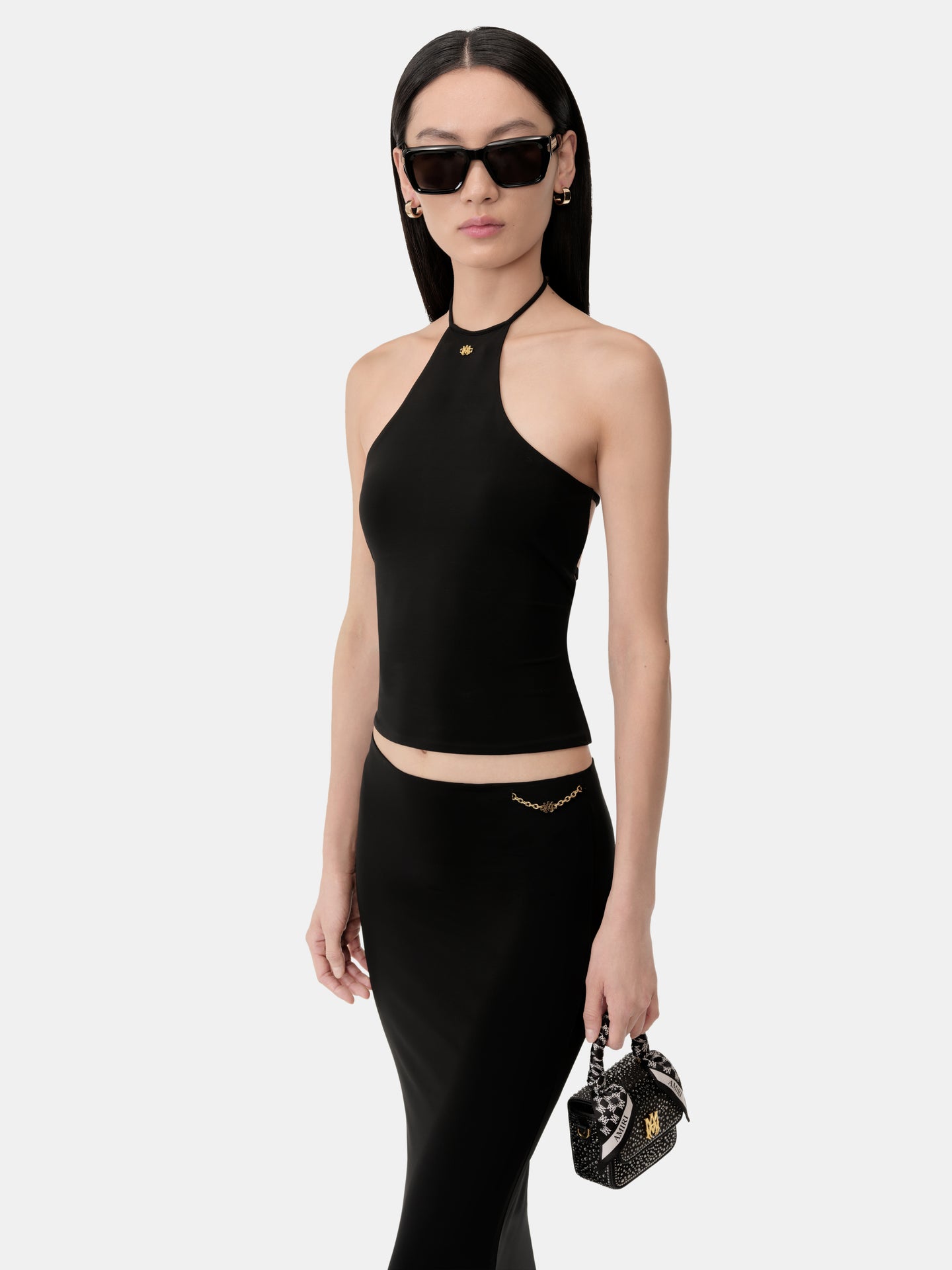 WOMEN - WOMEN'S HALTER TOP - Black - AMIRI