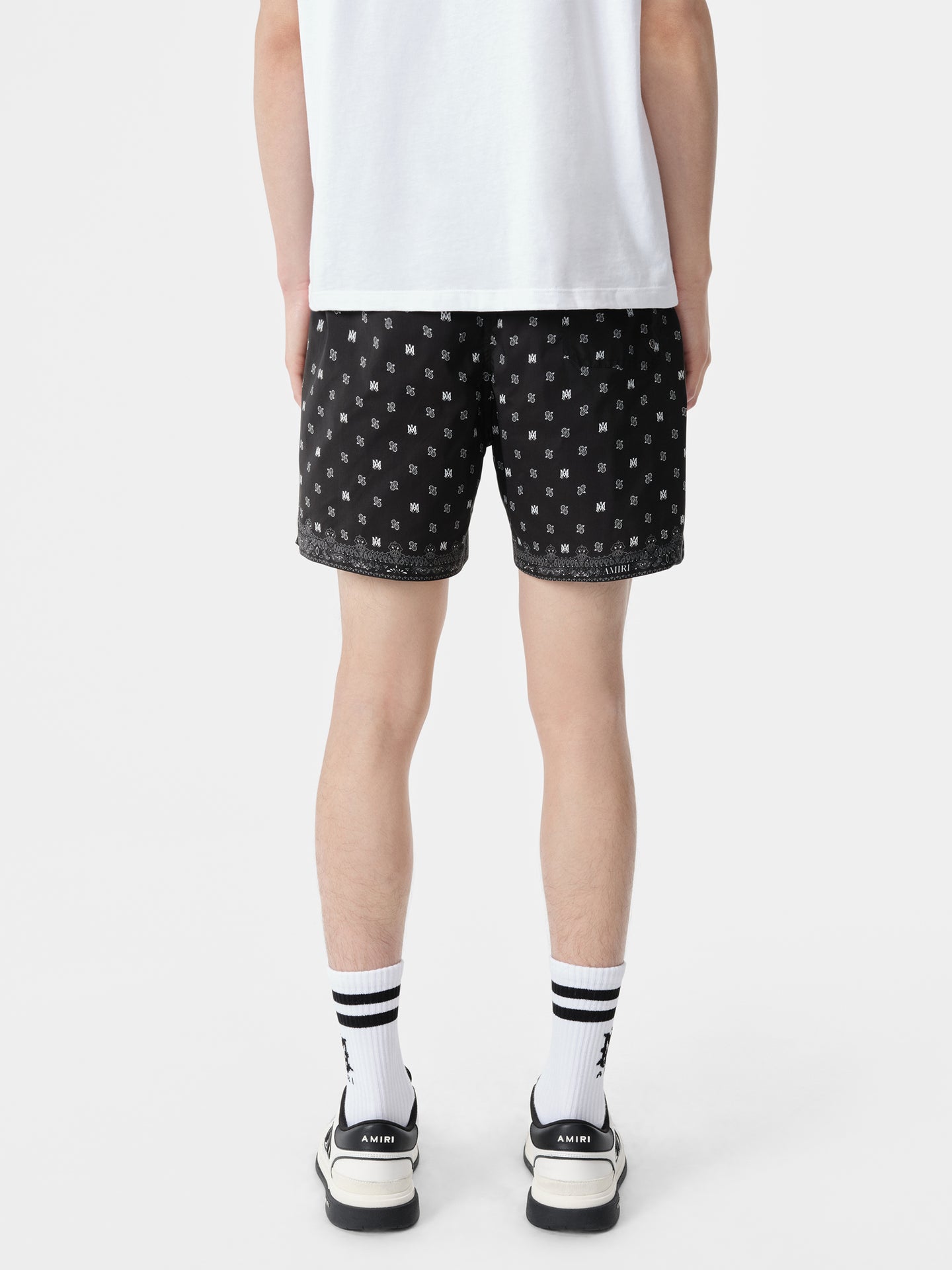 MA PAISLEY SWIM TRUNK - Black - AMIRI
