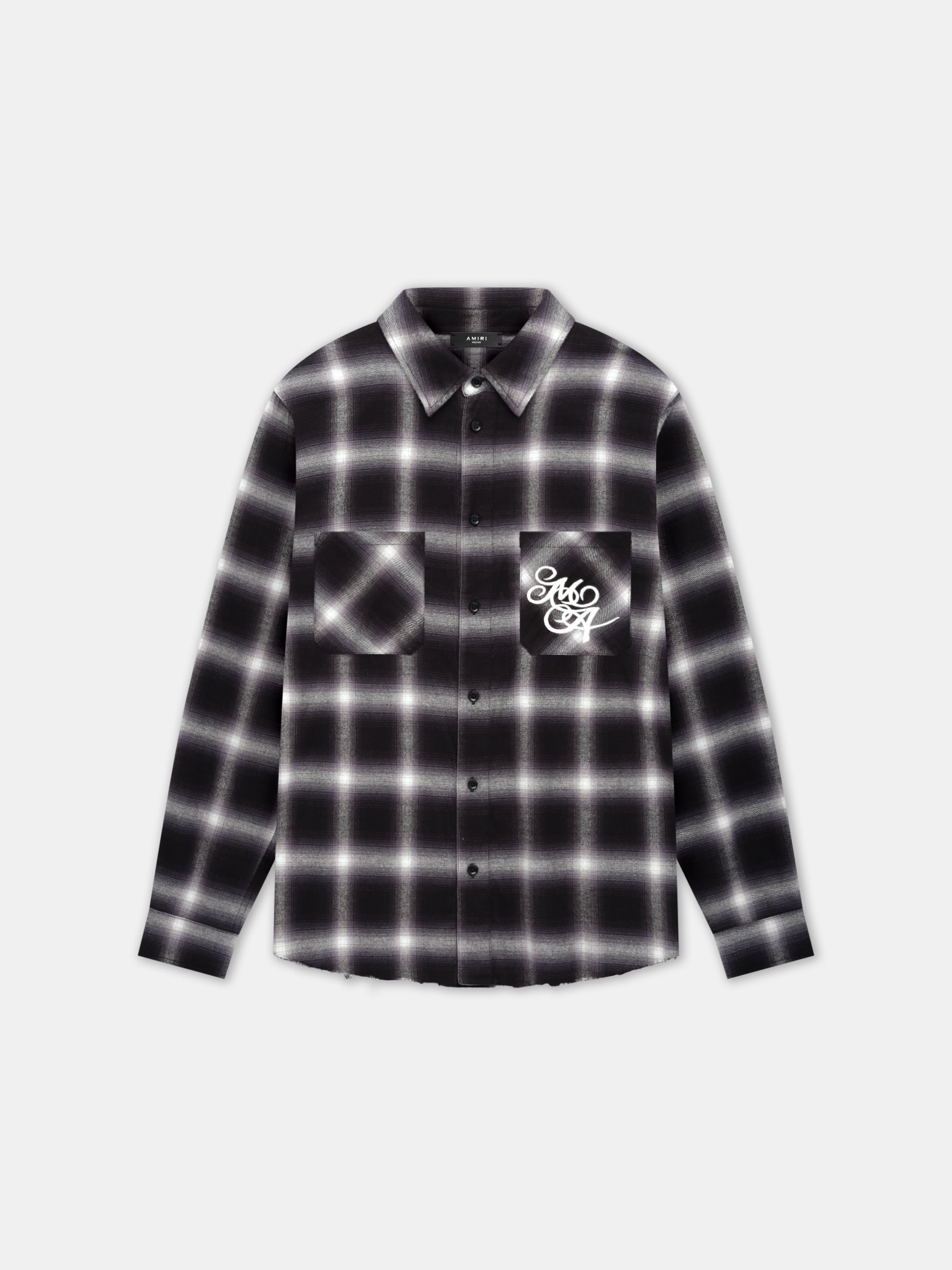 Product AMIRI SWIRL FLANNEL SHIRT - BLACK featured image