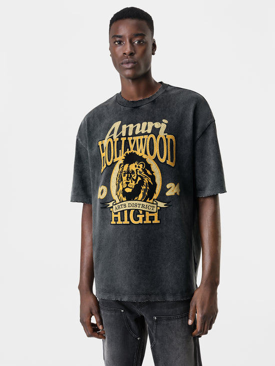 AMIRI HIGH LION SKATER TEE - Black