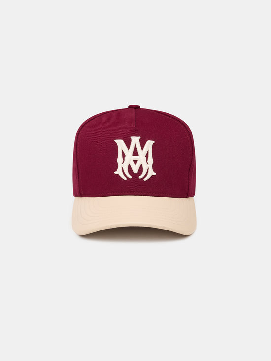 TWO TONE CANVAS HAT - WINE - AMIRI