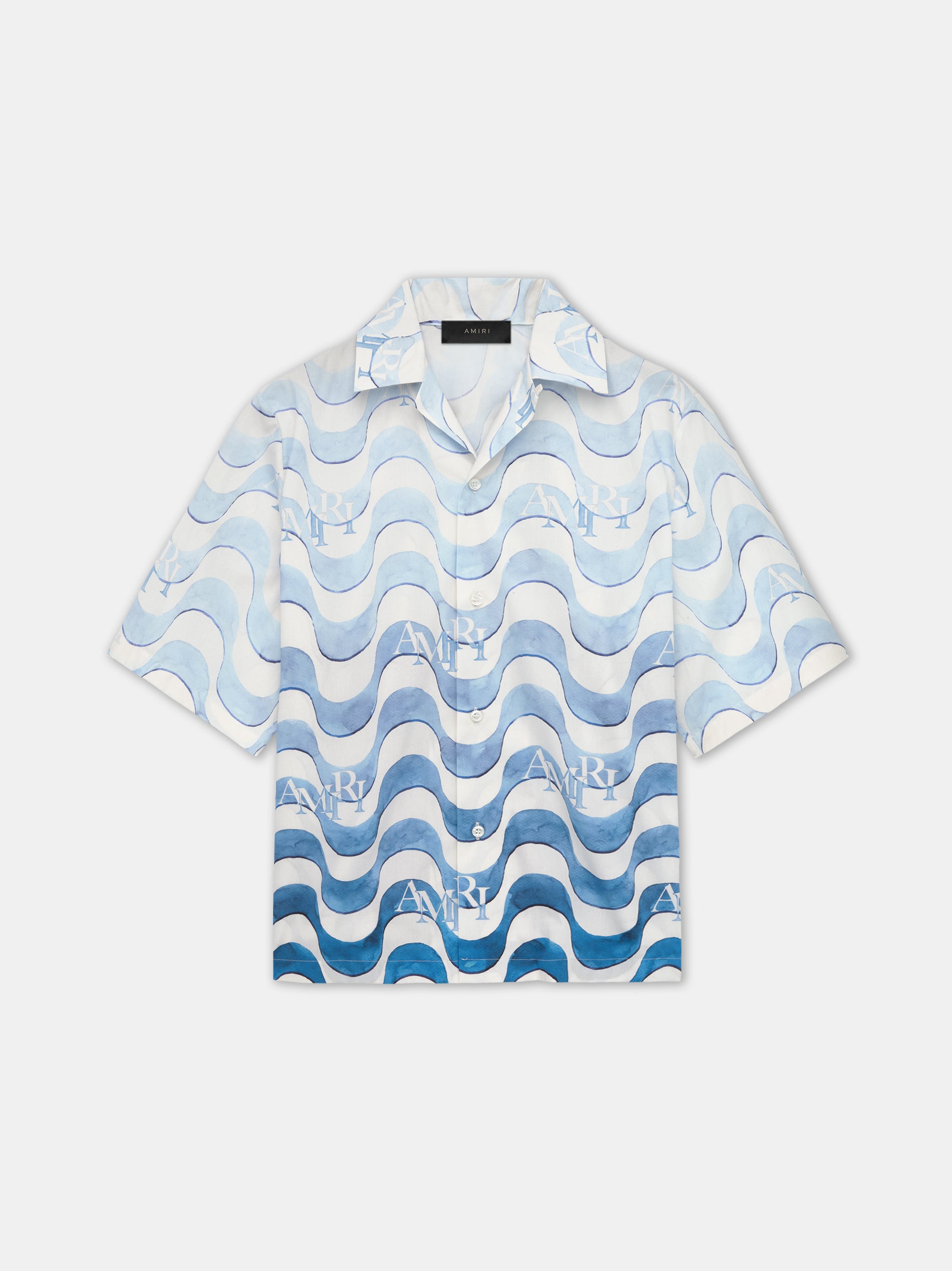 Product AMIRI STAGGERED WAVE SHIRT - Cerulean featured image