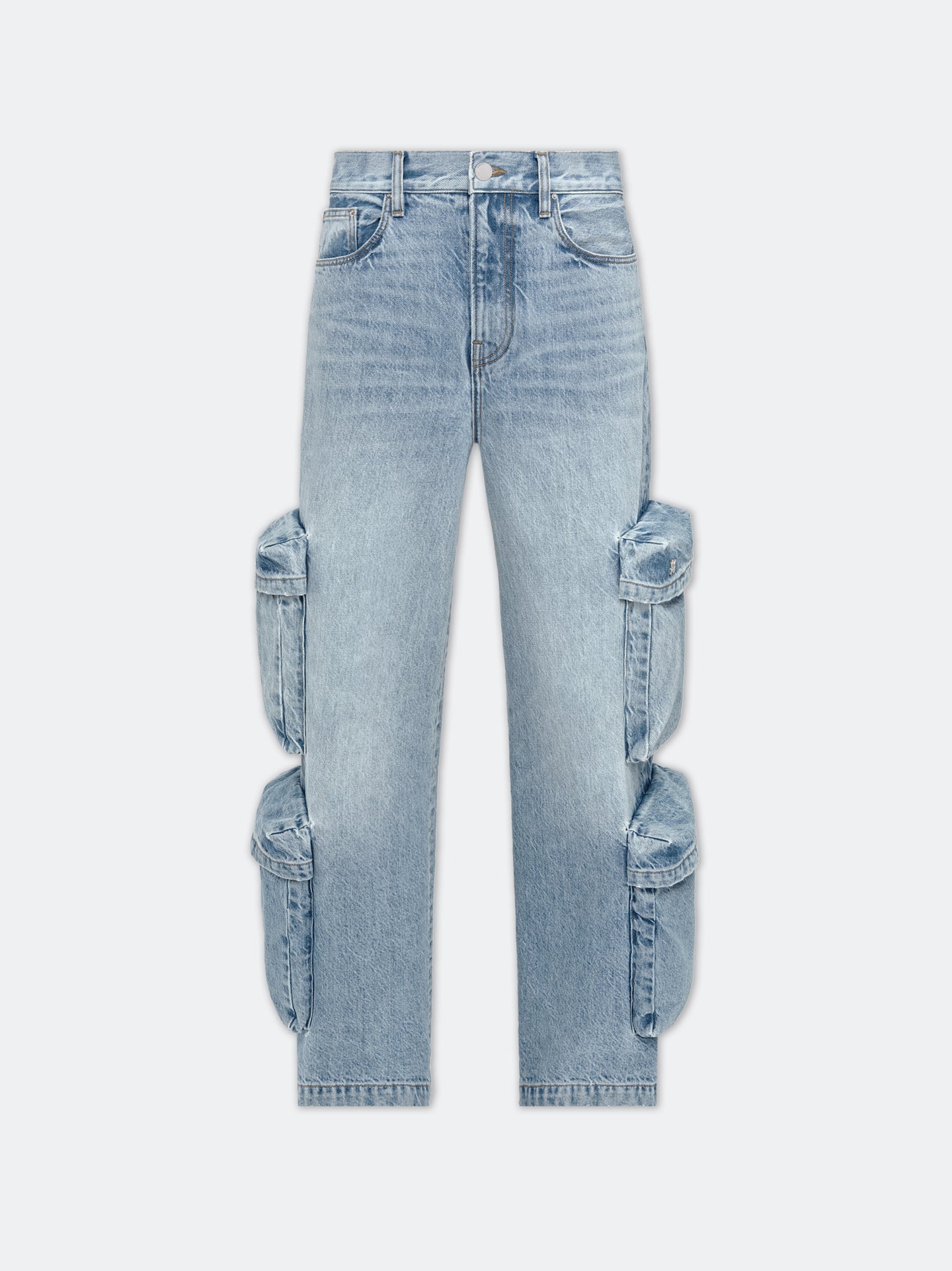 WOMEN - WOMEN'S BAGGY CARGO JEAN - ANTIQUE INDIGO - AMIRI