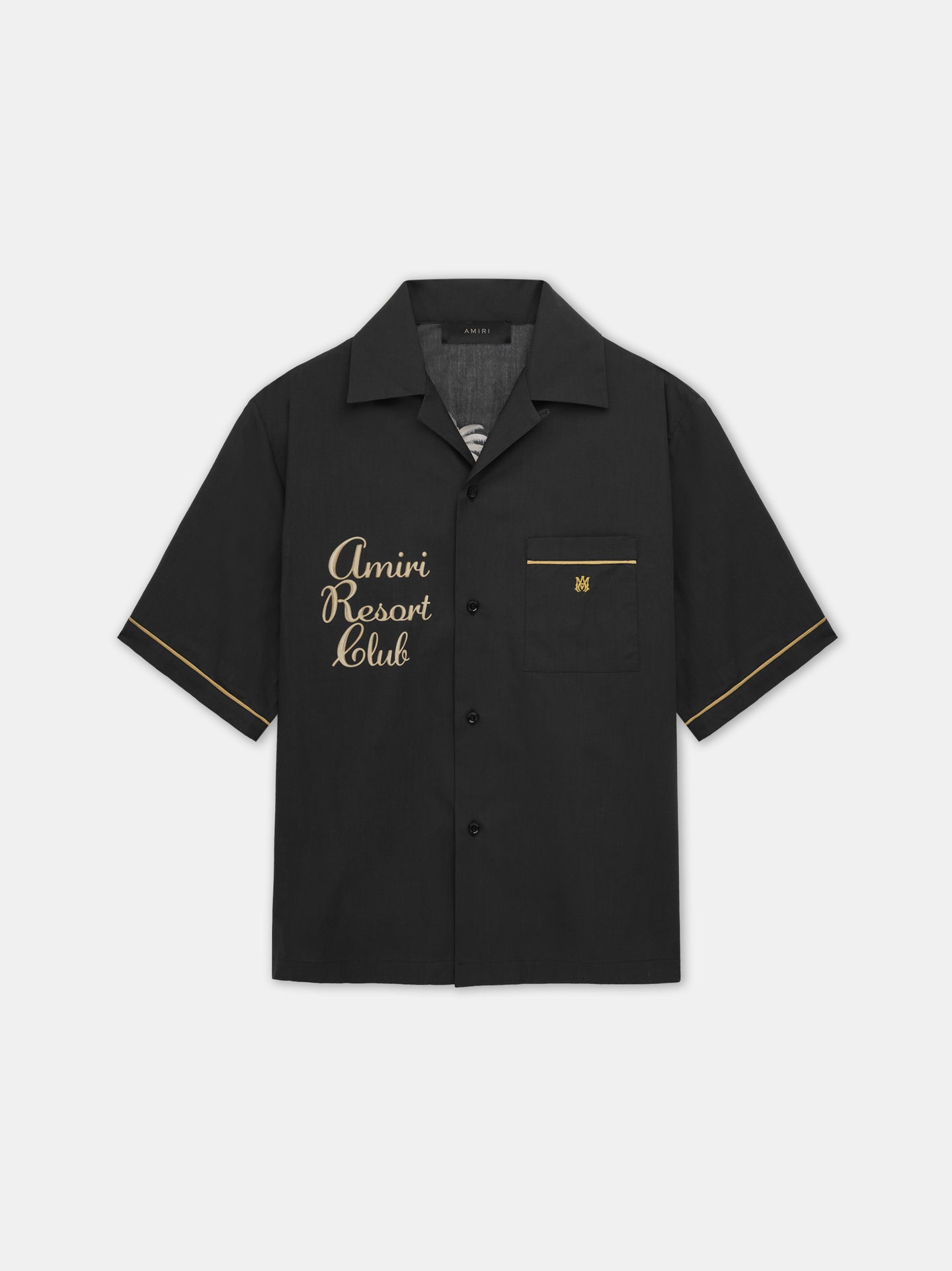 RESORT CLUB EMBROIDERED SHIRT - Black