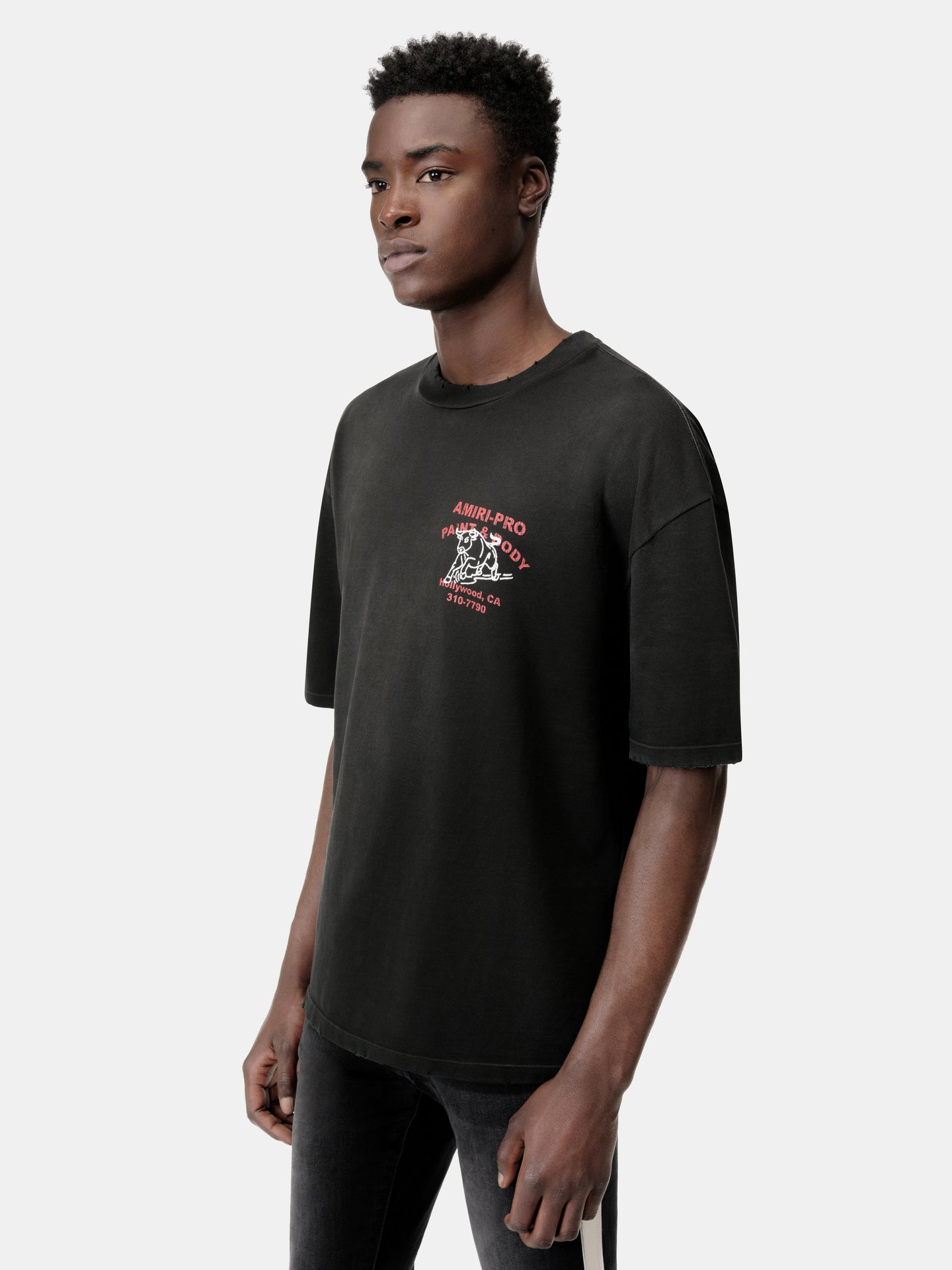 AMIRI BULL OVERSIZED TEE - Black - AMIRI