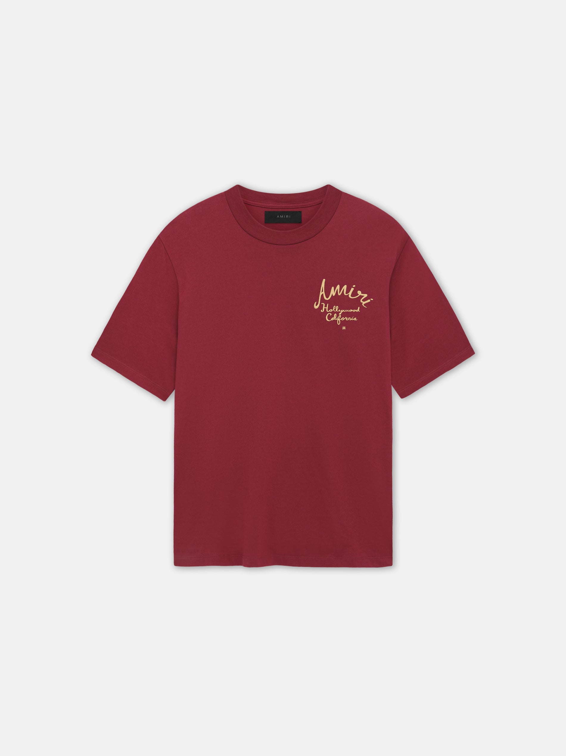 Product AMIRI HOLLYWOOD TEE - Burgundy featured image