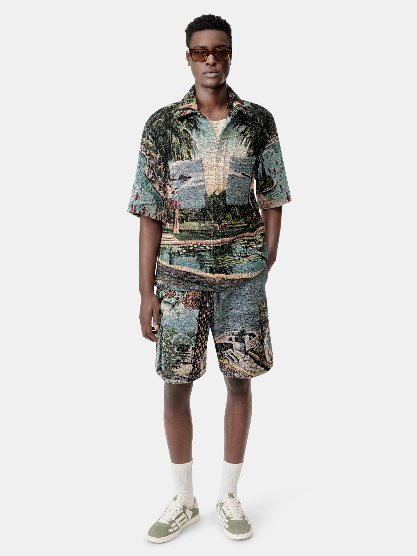 PARADISE TAPESTRY CARGO SHORT - Multi - AMIRI