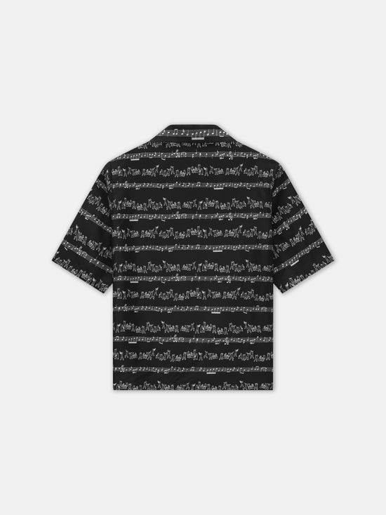 JAZZ BAND BOWLING SHIRT - Black