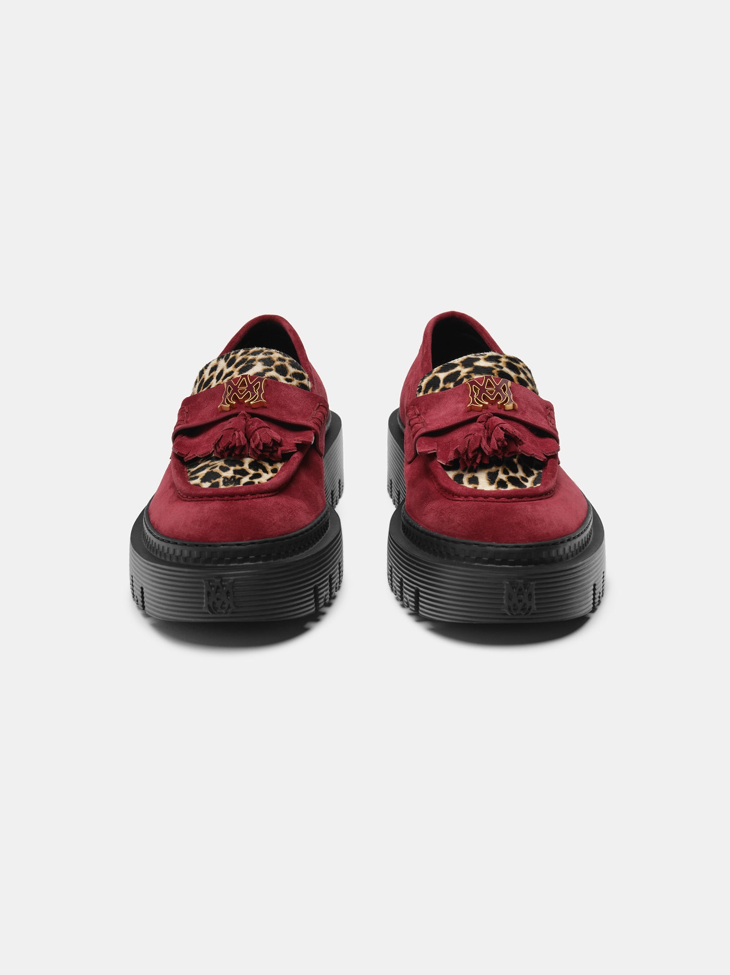 MA TASSLE LEOPARD JUMBO LOAFER - Burgundy