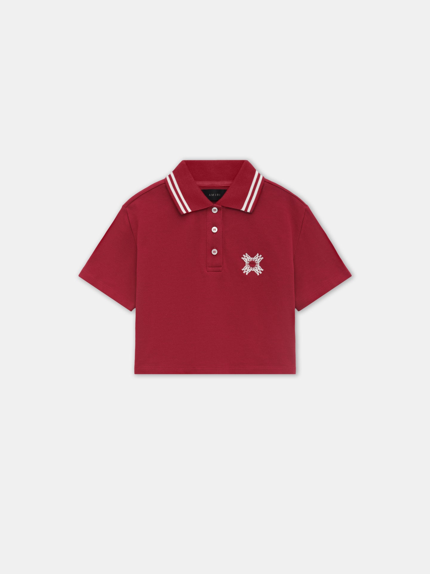 WOMEN - WOMEN'S MA QUAD CROPPED POLO - Deep Red