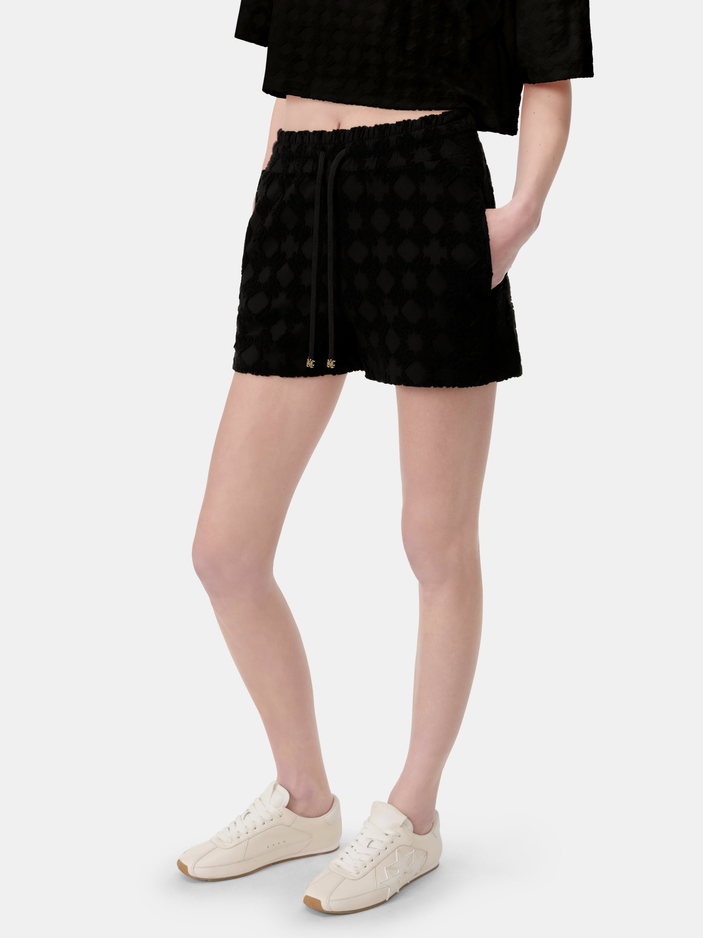 WOMEN - WOMEN'S MA QUAD TOWELING SHORT - Black - AMIRI