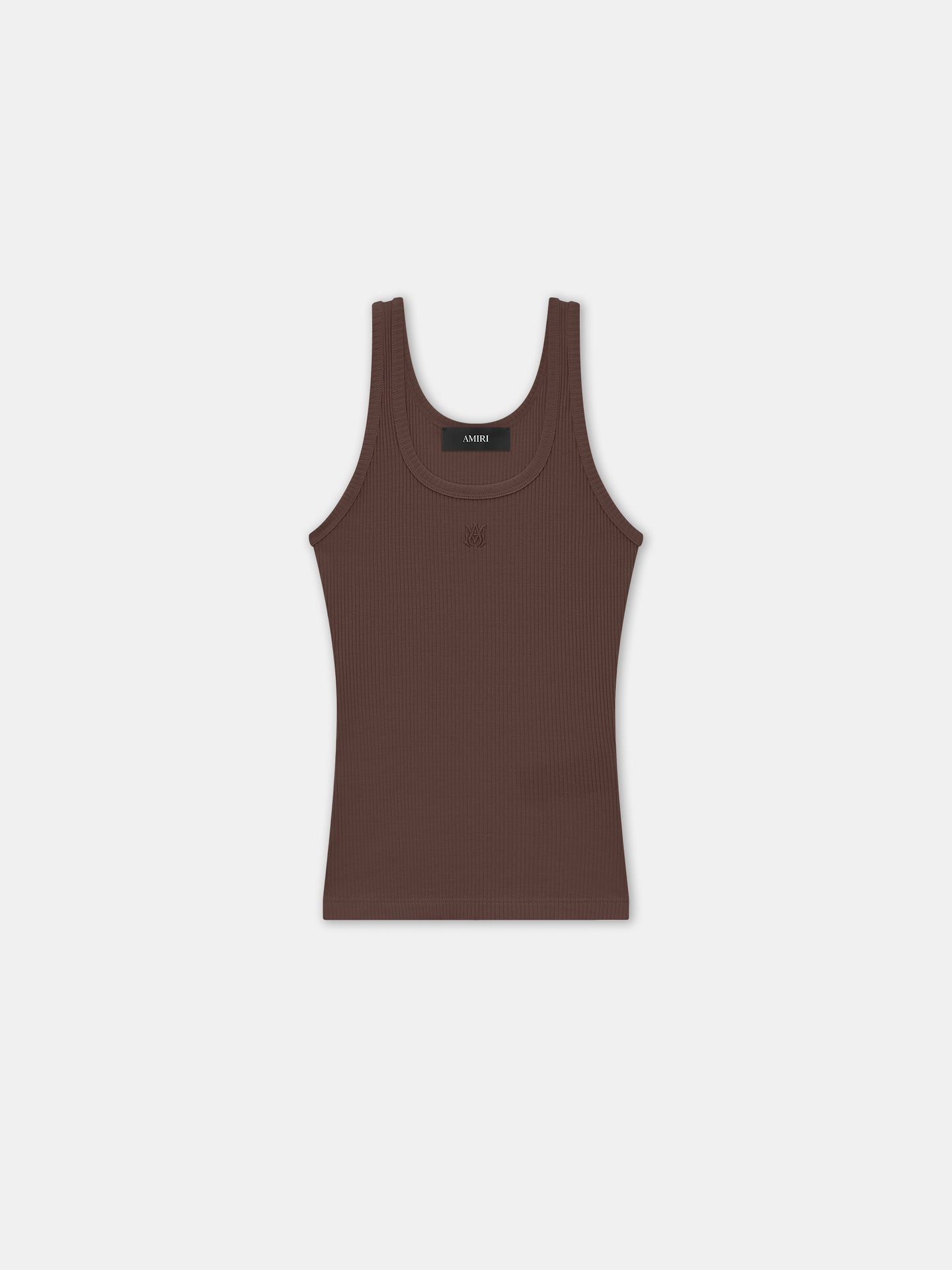 WOMEN - WOMEN'S MA EMBROIDERY TANK - Walnut Brown - AMIRI