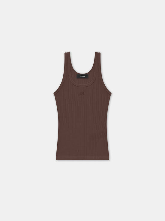 WOMEN - WOMEN'S MA EMBROIDERY TANK - Walnut Brown - AMIRI