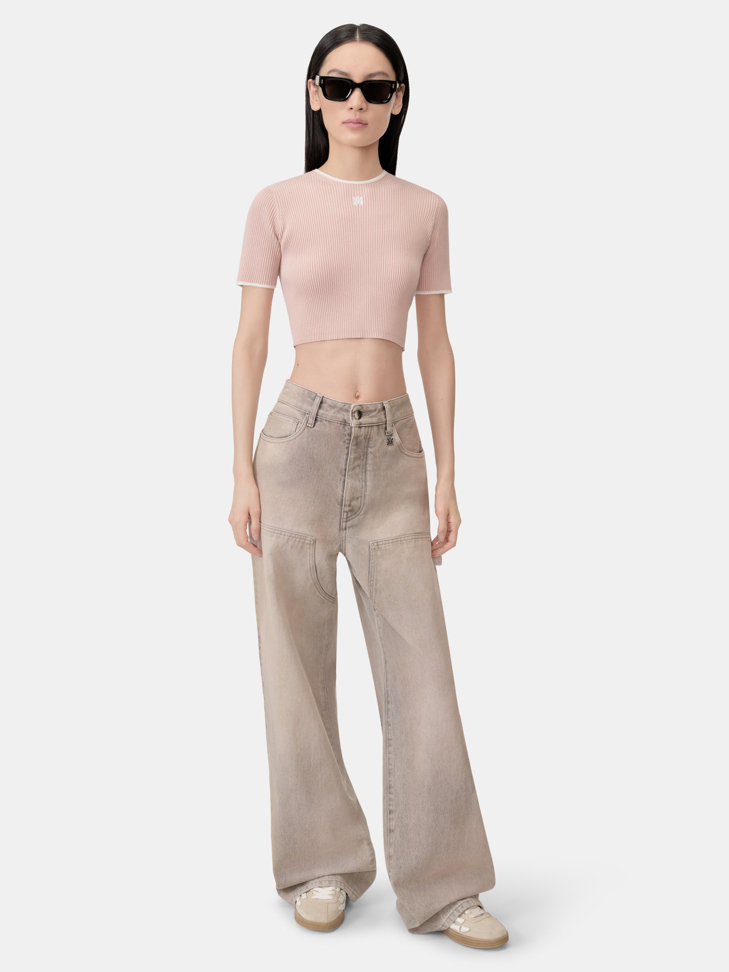 WOMEN - WOMEN'S MA BABY TEE - Dusk Pink - AMIRI