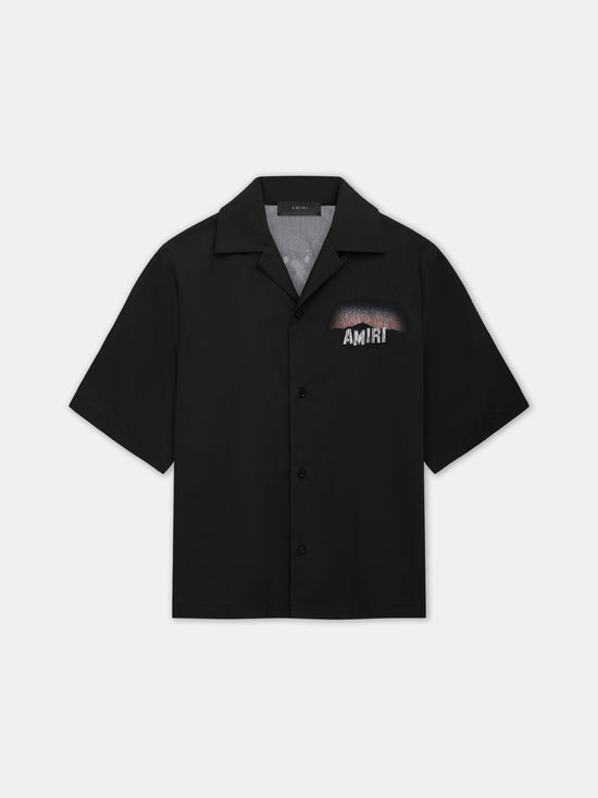 HOLLYWOOD LIGHTS CAMP SHIRT - Black