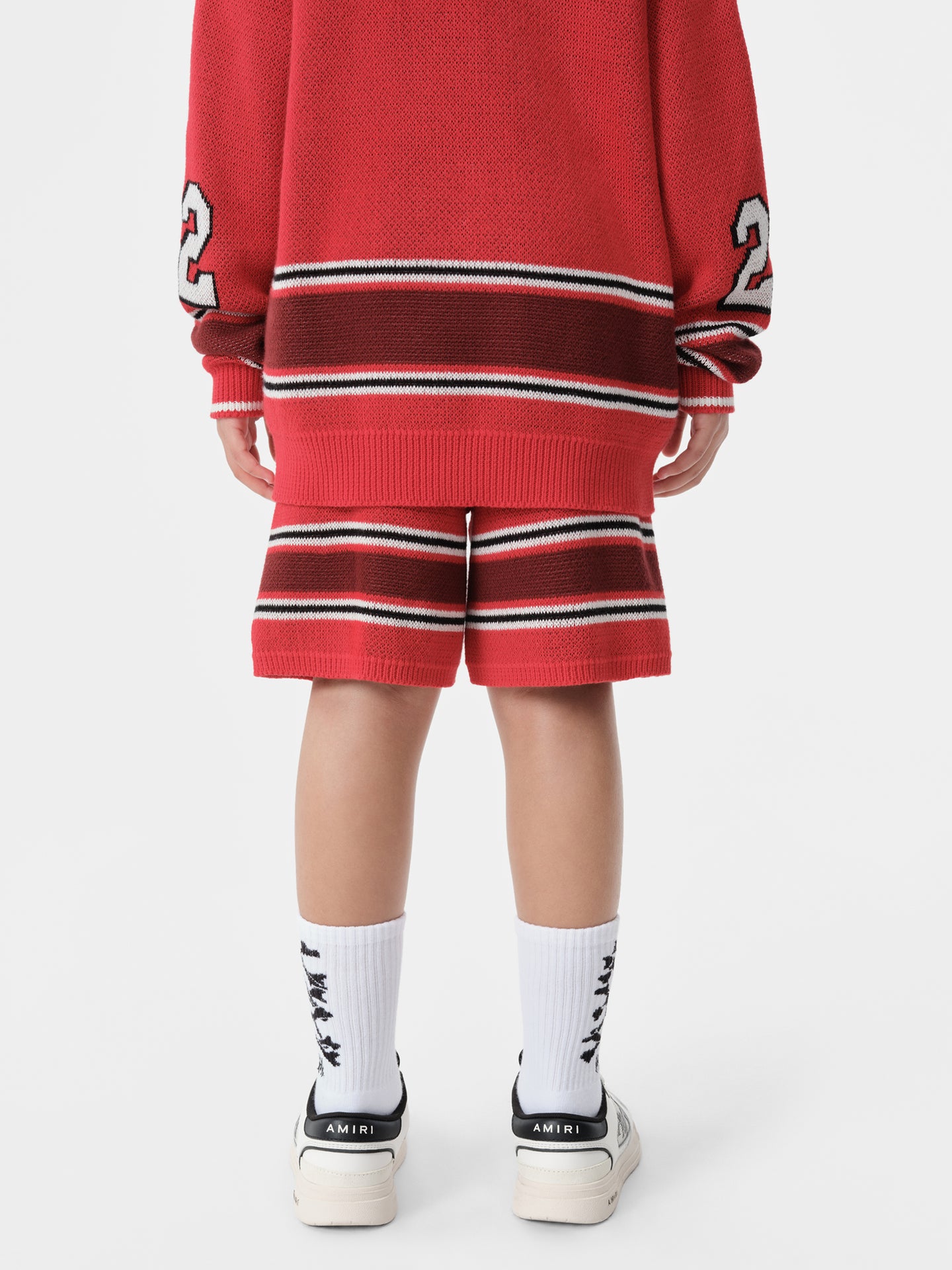 KIDS - KIDS' MA STRIPE SHORT - Red