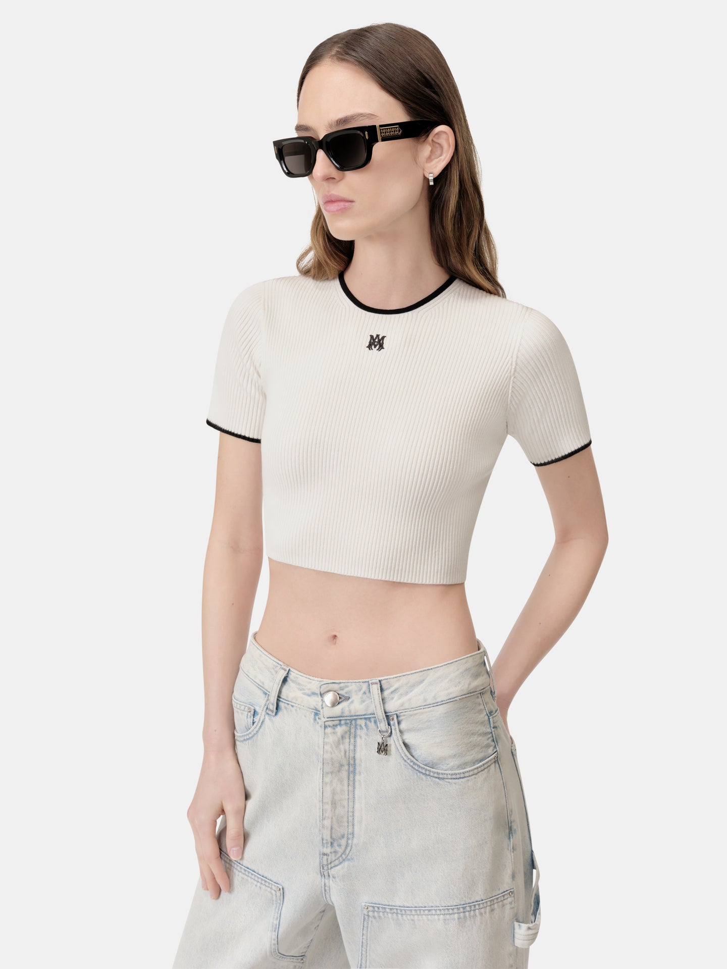 WOMEN - WOMEN'S MA BABY TEE - Ivory - AMIRI