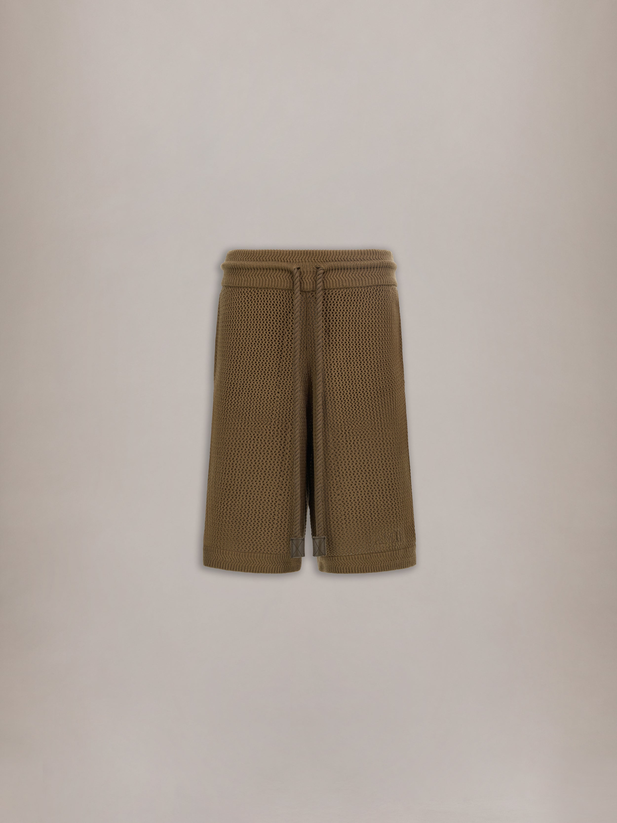 AMIRI CROCHET MESH SHORT - Espresso