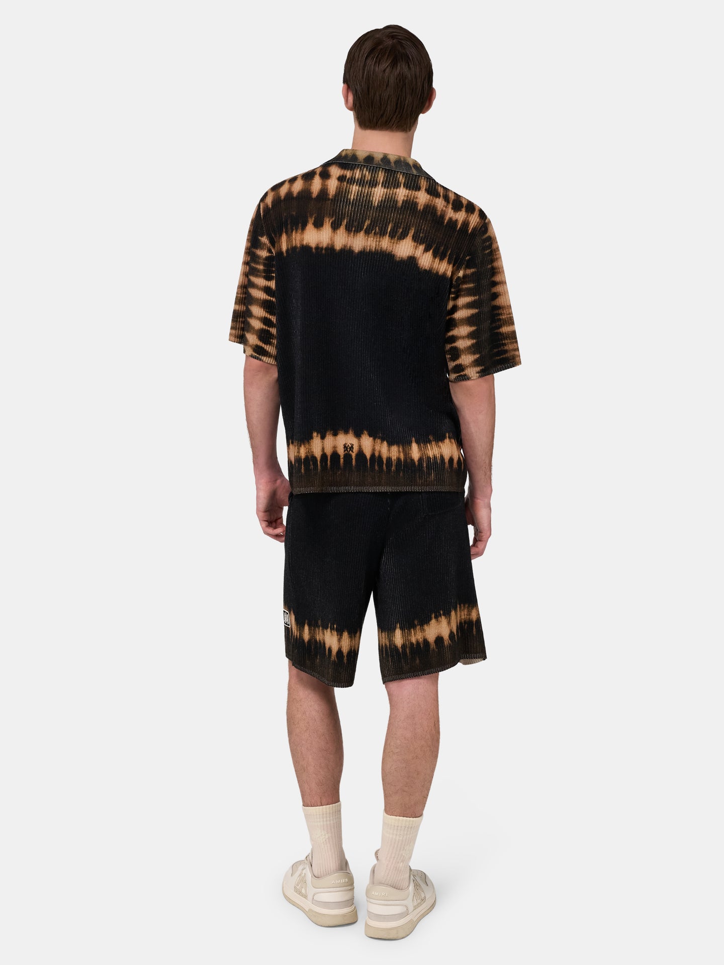 MA PATCH TIE DYE KNIT SHIRT - Black - AMIRI